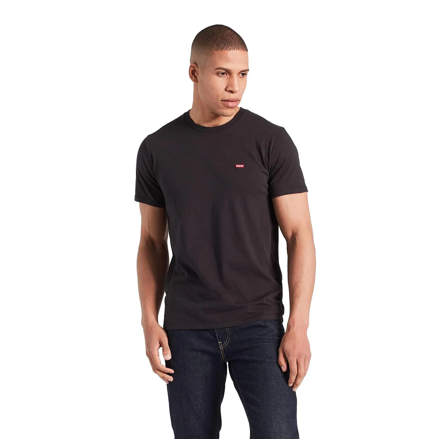 Levis SS Original Housemark Tee Mineral Black - Image 4