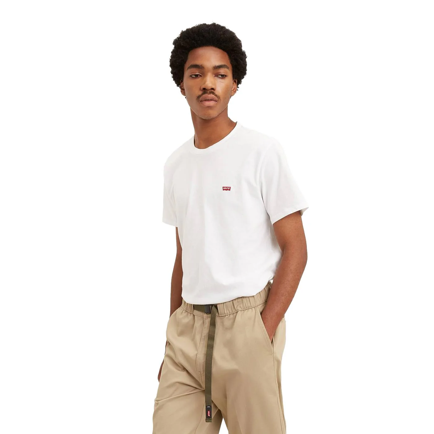 Levis SS Original Housemark Tee White - Image 5