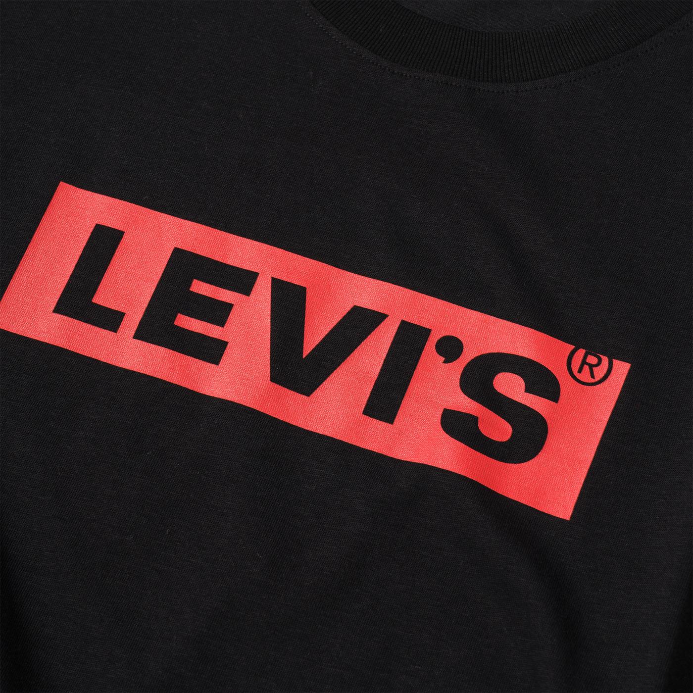Levis SS Relaxed Fit Tee Boxtab Caviar - Image 2
