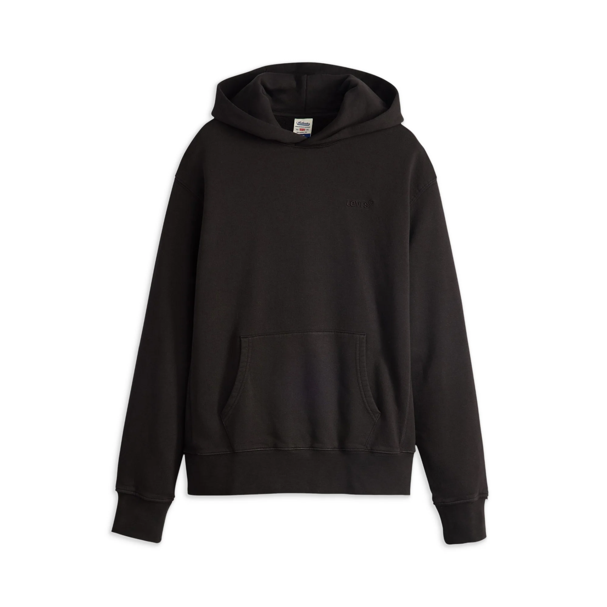 Levis The Authentic Hoodie Black Agate Garment Dye - Image 4