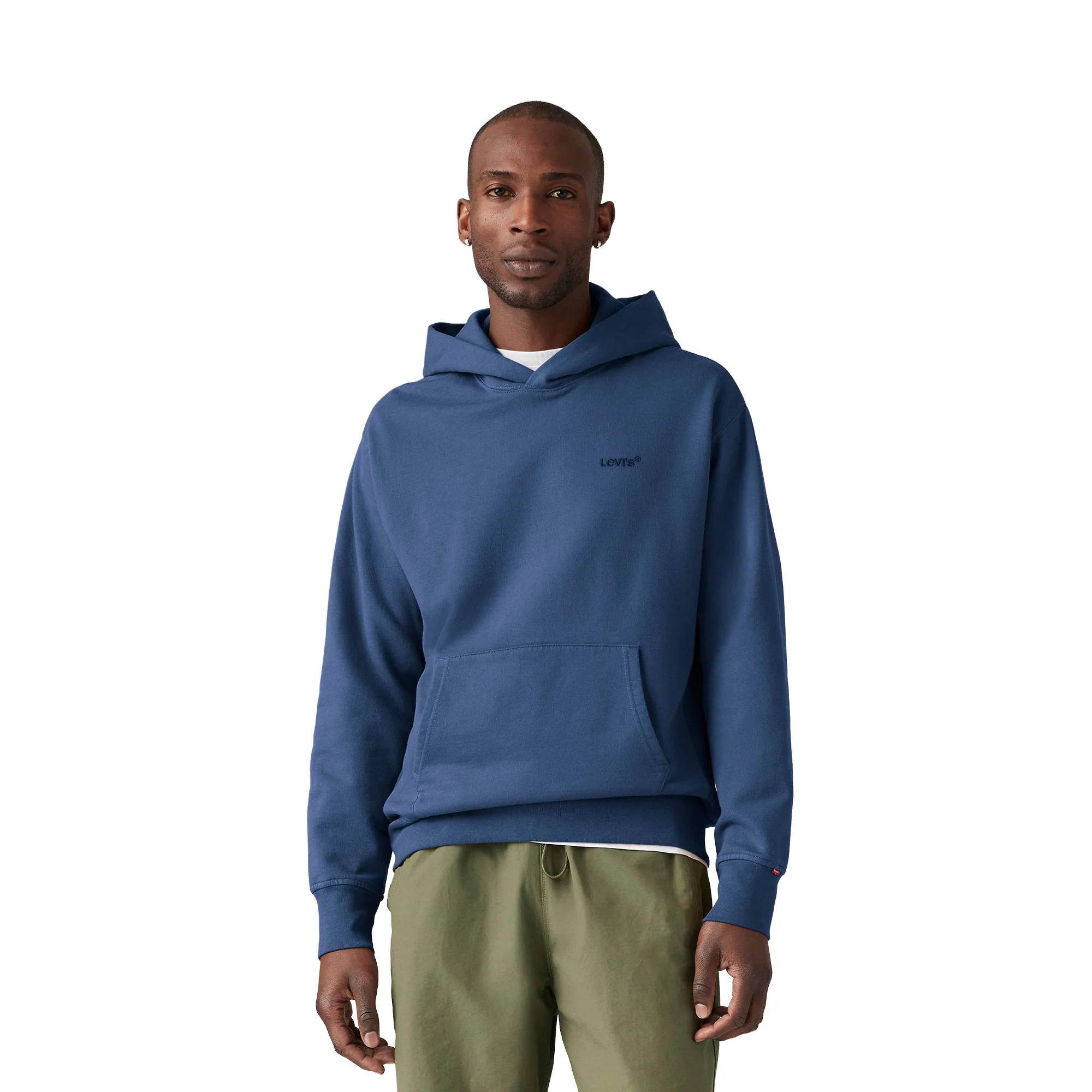 Levis The Authentic Hoodie Sargasso Sea Garment Dye