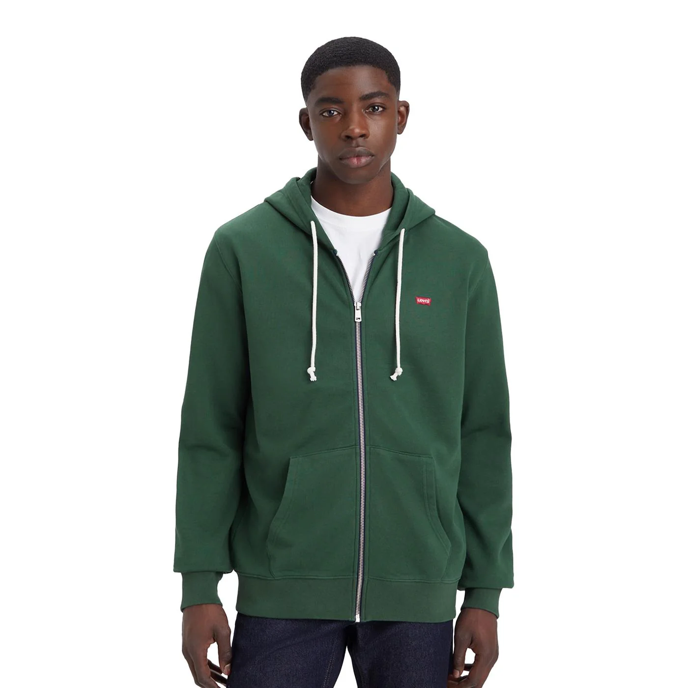 Levis The Original HM Zip-Up Hoodie Python Green