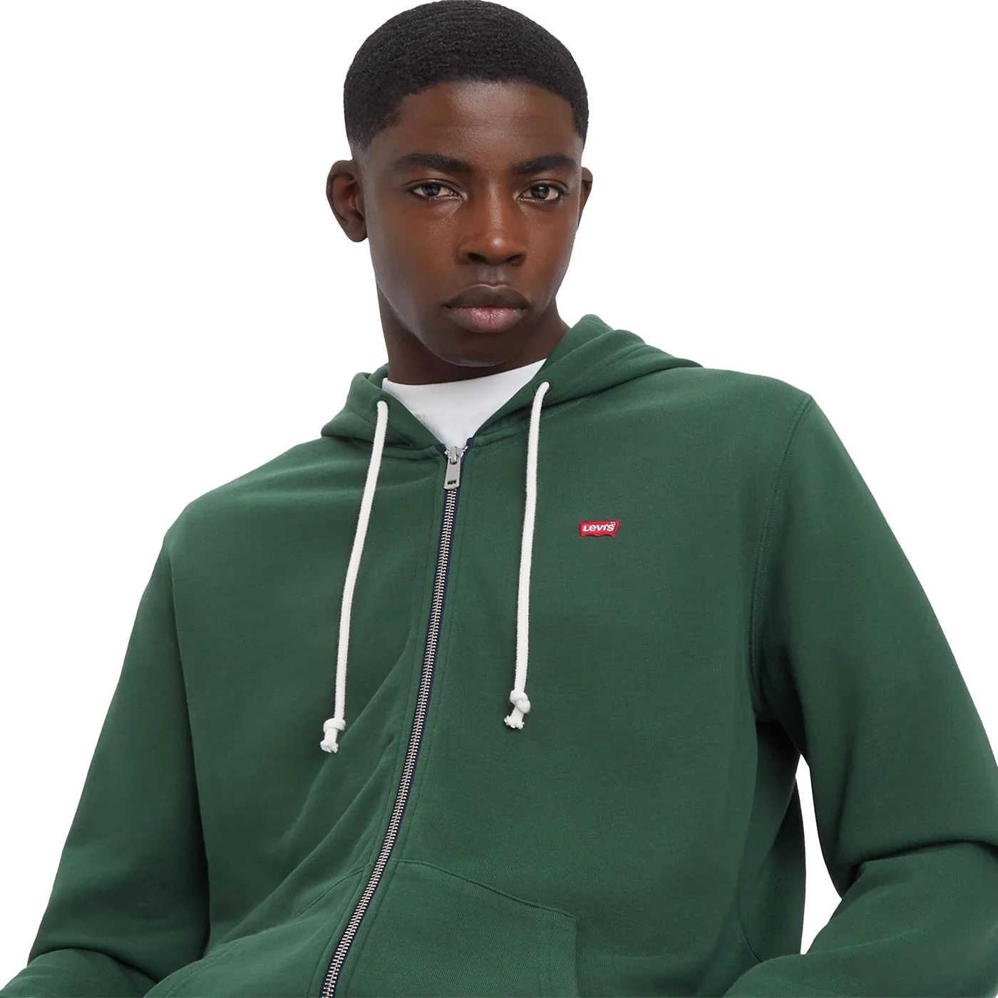 Levis The Original HM Zip-Up Hoodie Python Green - Image 3