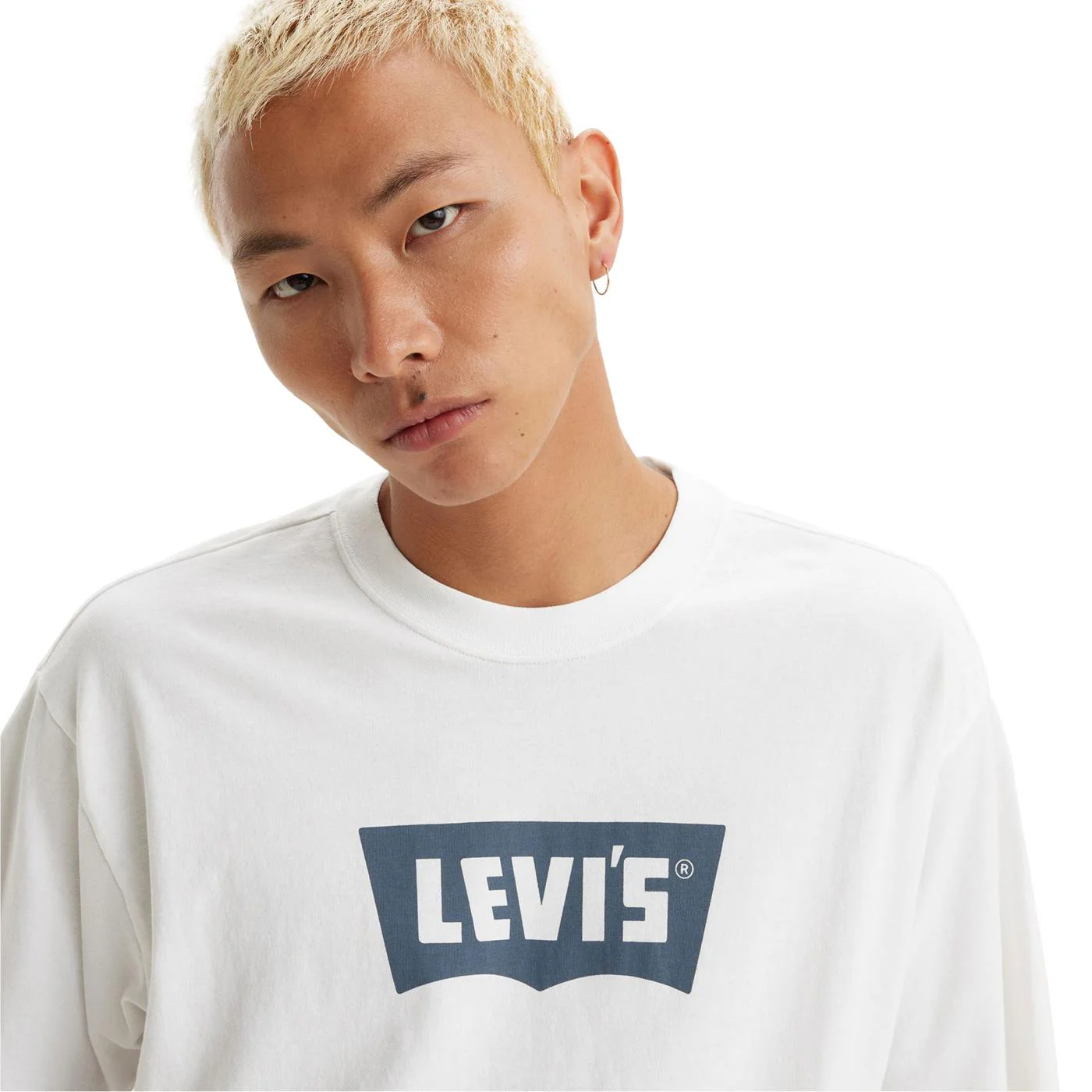 Levis Vintage BW Graphic Tee White/Vintage Indigo BW - Image 3