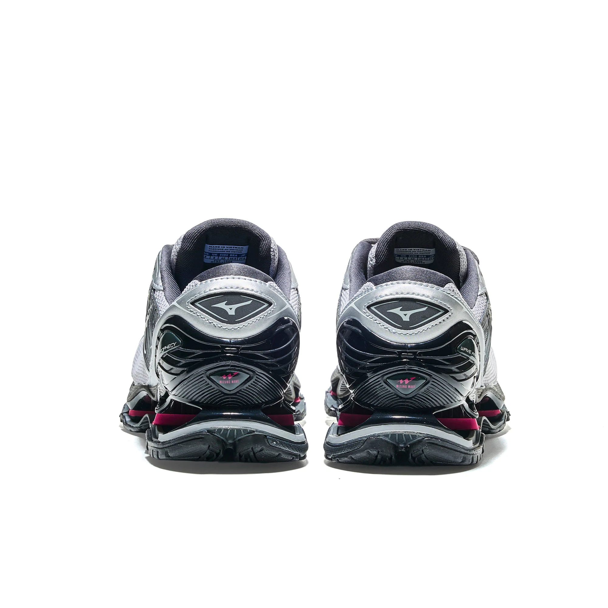 Mizuno Wave Prophecy LS Harbor Mist/Black/Fuchsia Purple - Image 4