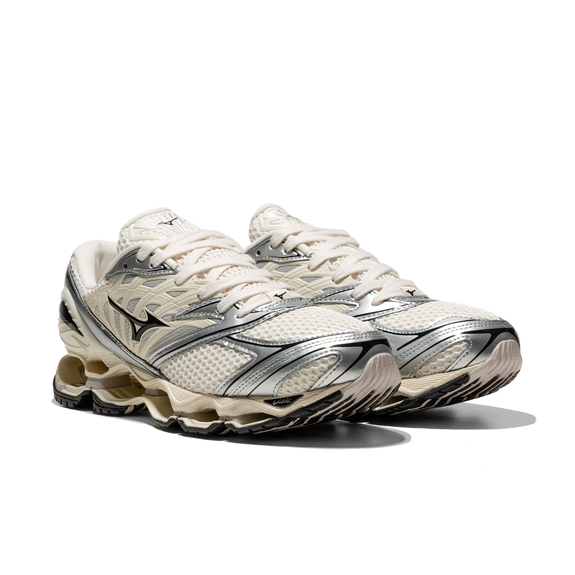 Mizuno Wave Prophecy LS Pristine/Black/Silver - Image 2
