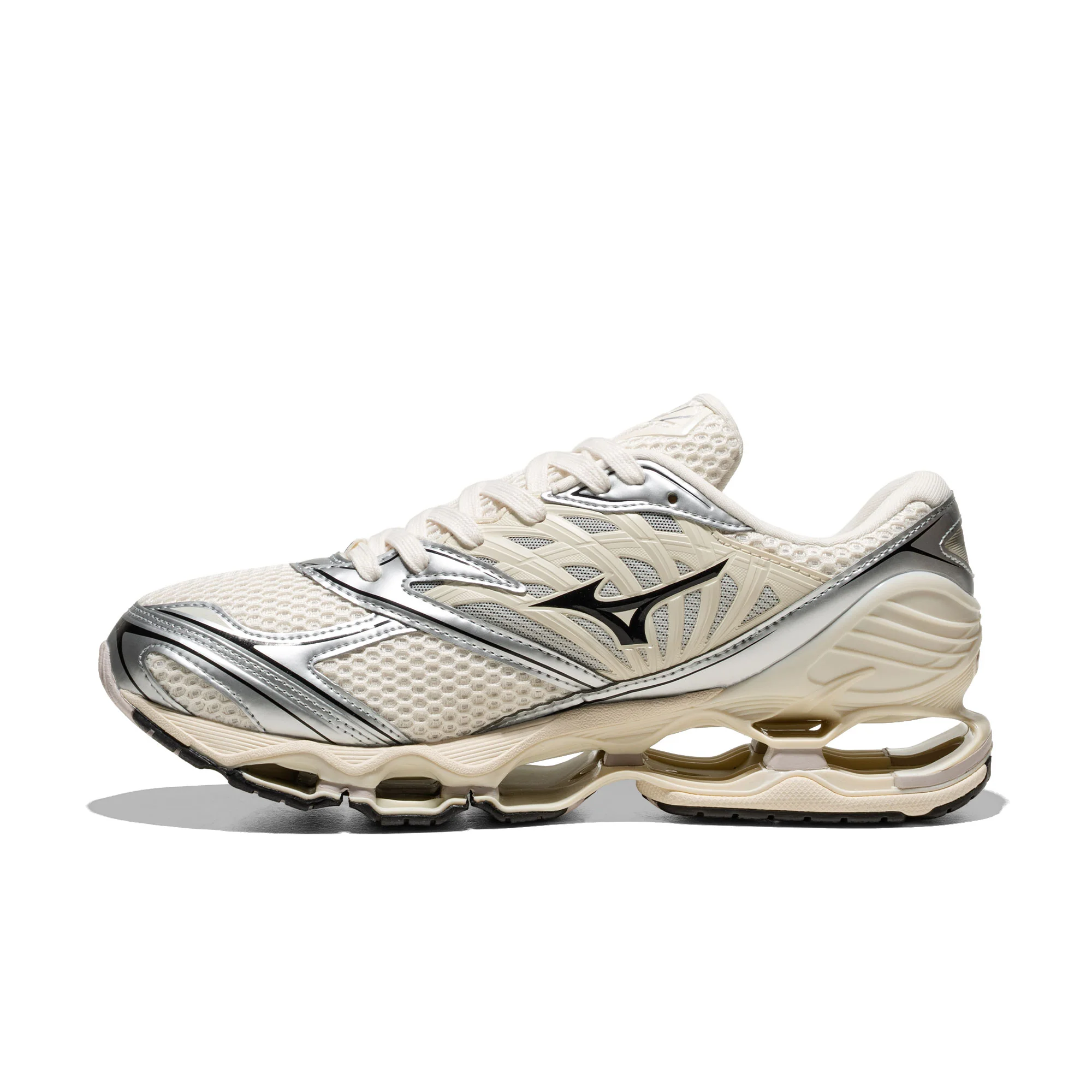 Mizuno Wave Prophecy LS Pristine/Black/Silver - Image 3