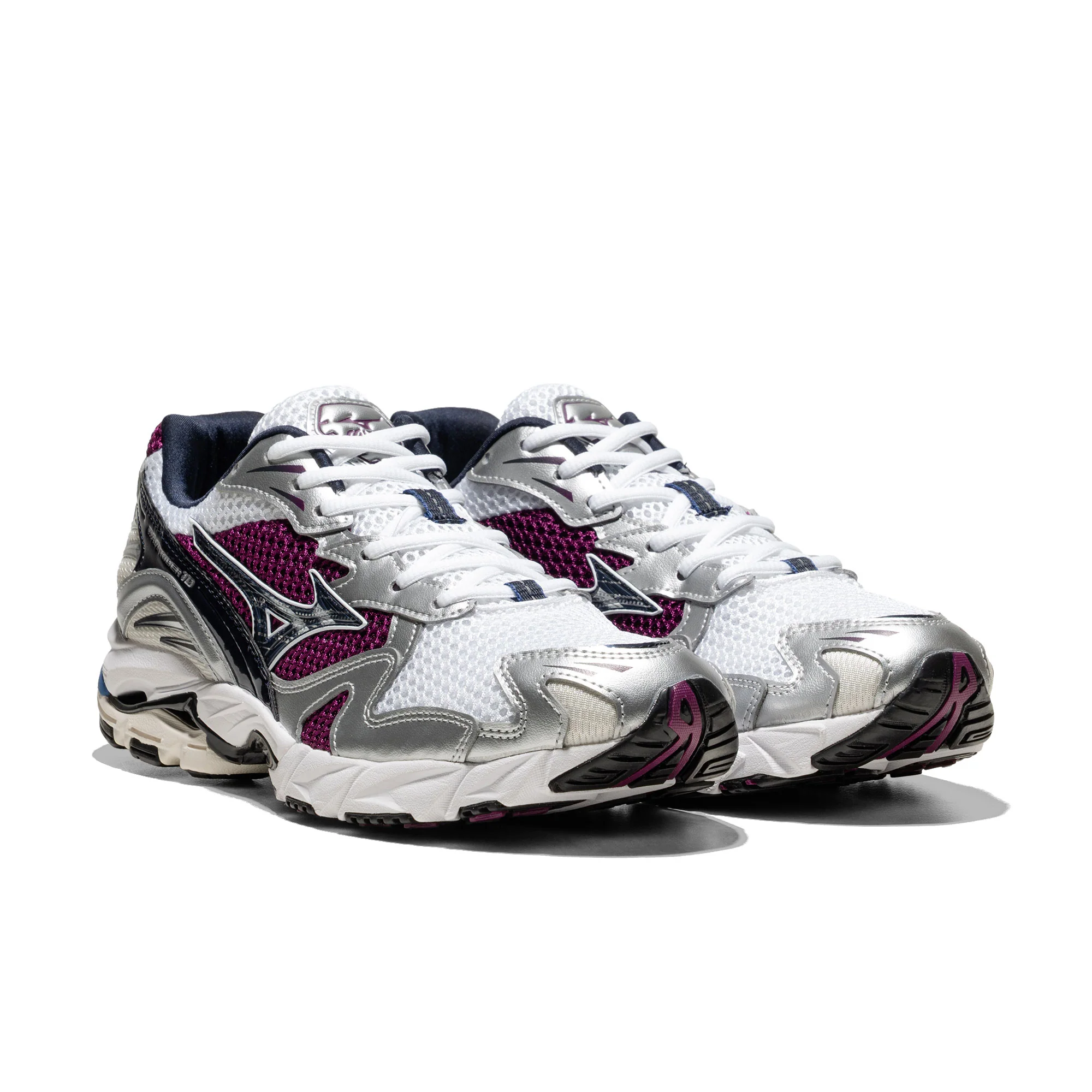 Mizuno Wave Rider 10 White/Baritone Blue/Dark Purple - Image 2