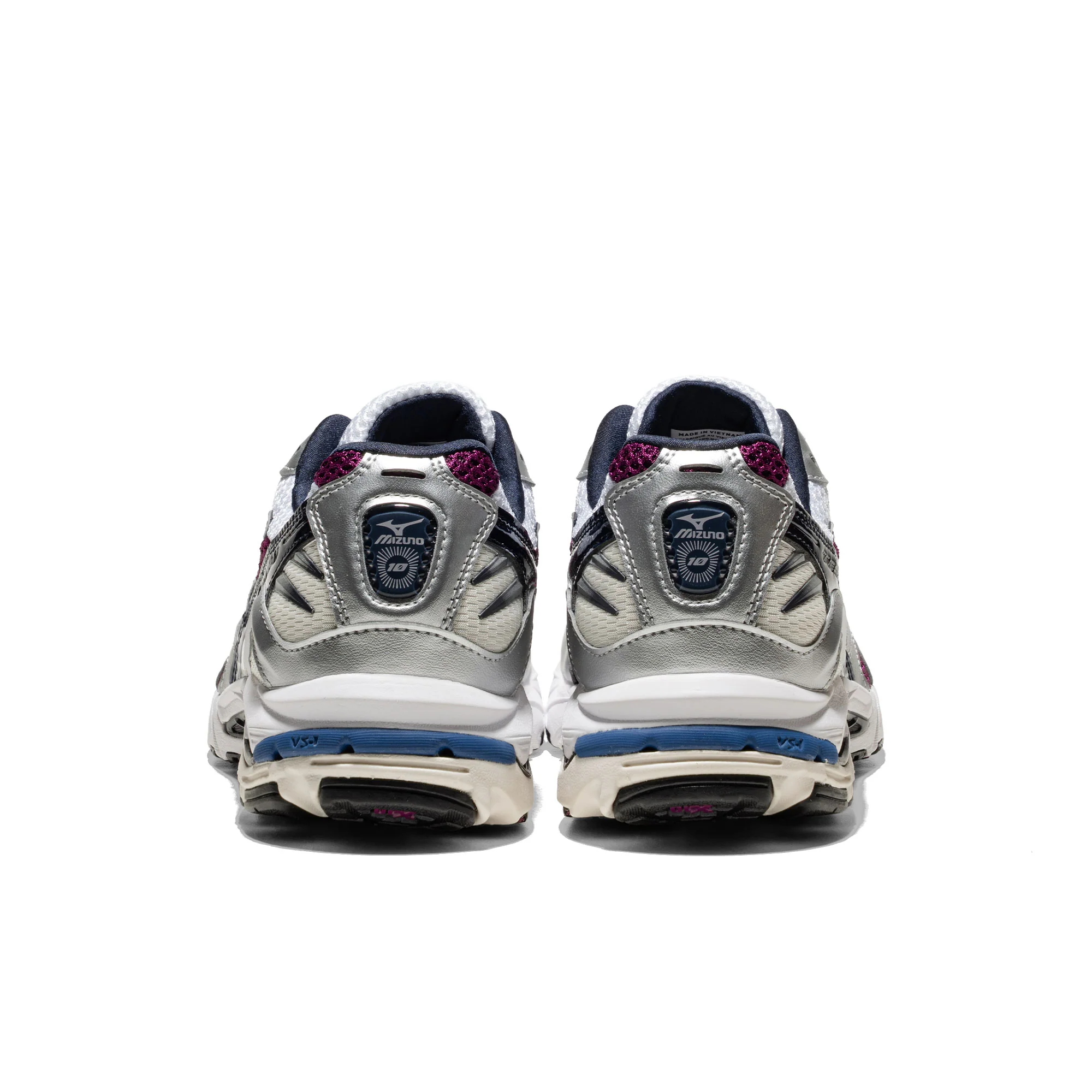 Mizuno Wave Rider 10 White/Baritone Blue/Dark Purple - Image 4