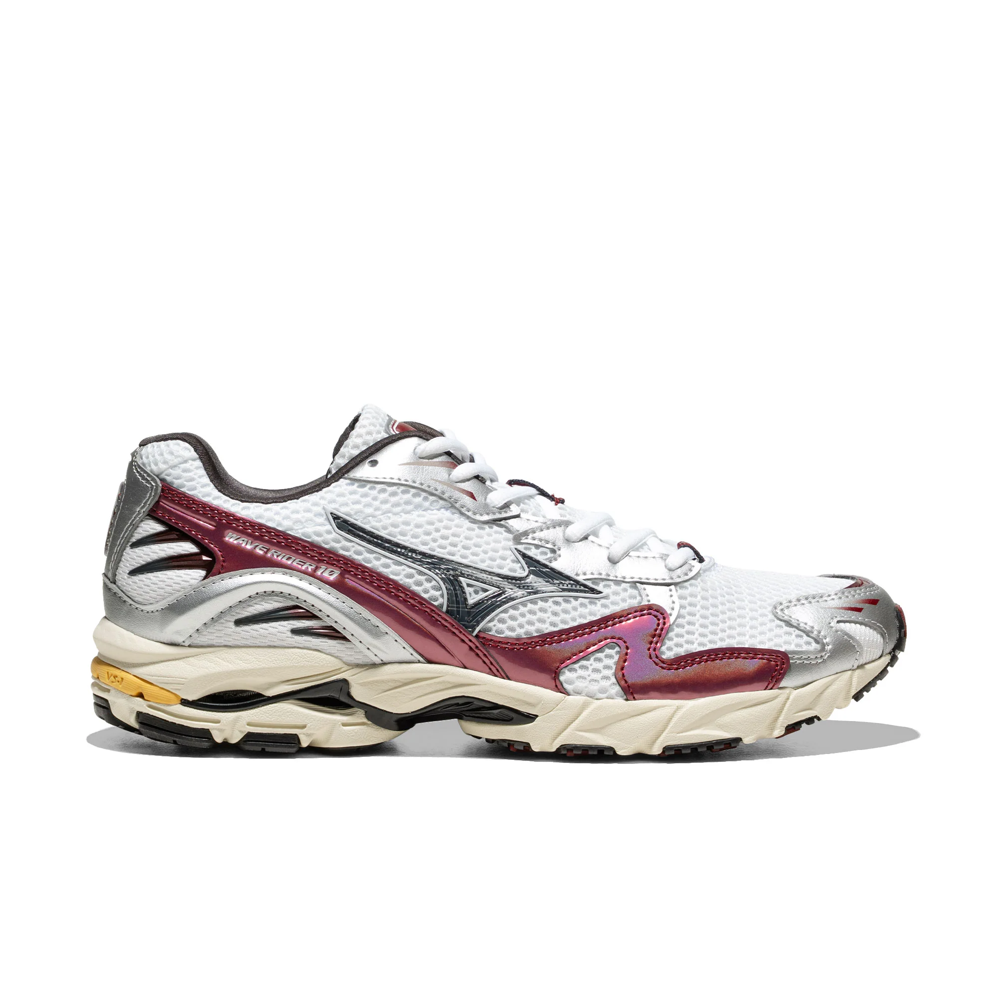 Mizuno Wave Rider 10 White/Black Sand/Syrah