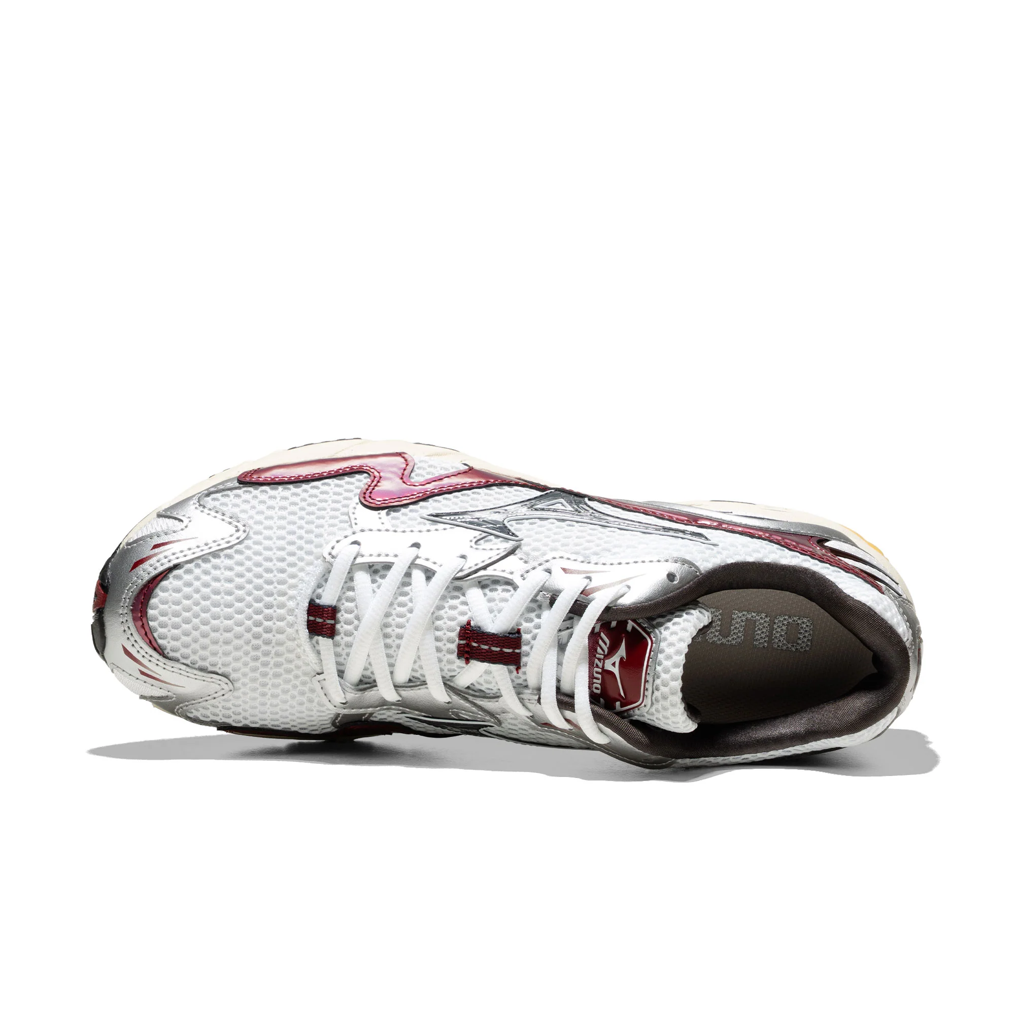 Mizuno Wave Rider 10 White/Black Sand/Syrah - Image 5