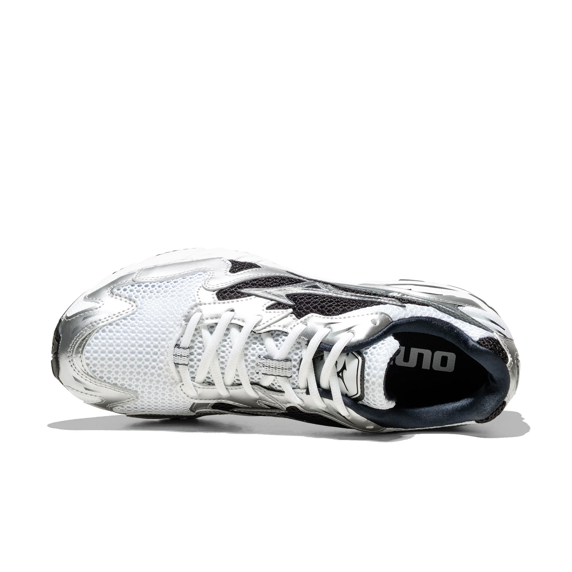 Mizuno Wave Rider 10 White/Silver/Black - Image 5