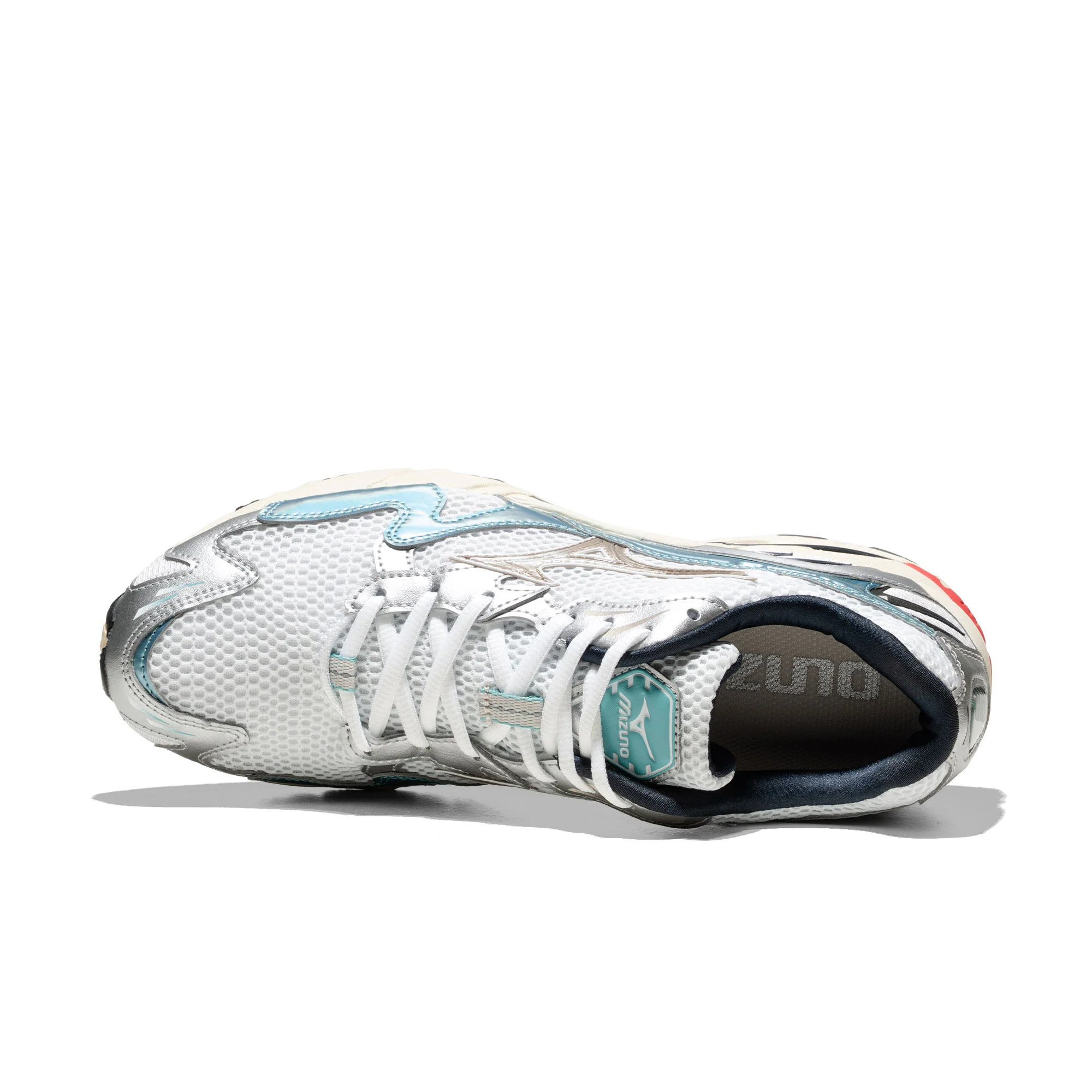 Mizuno Wave Rider 10 White/Vintage Khaki/Reef Waters - Image 5