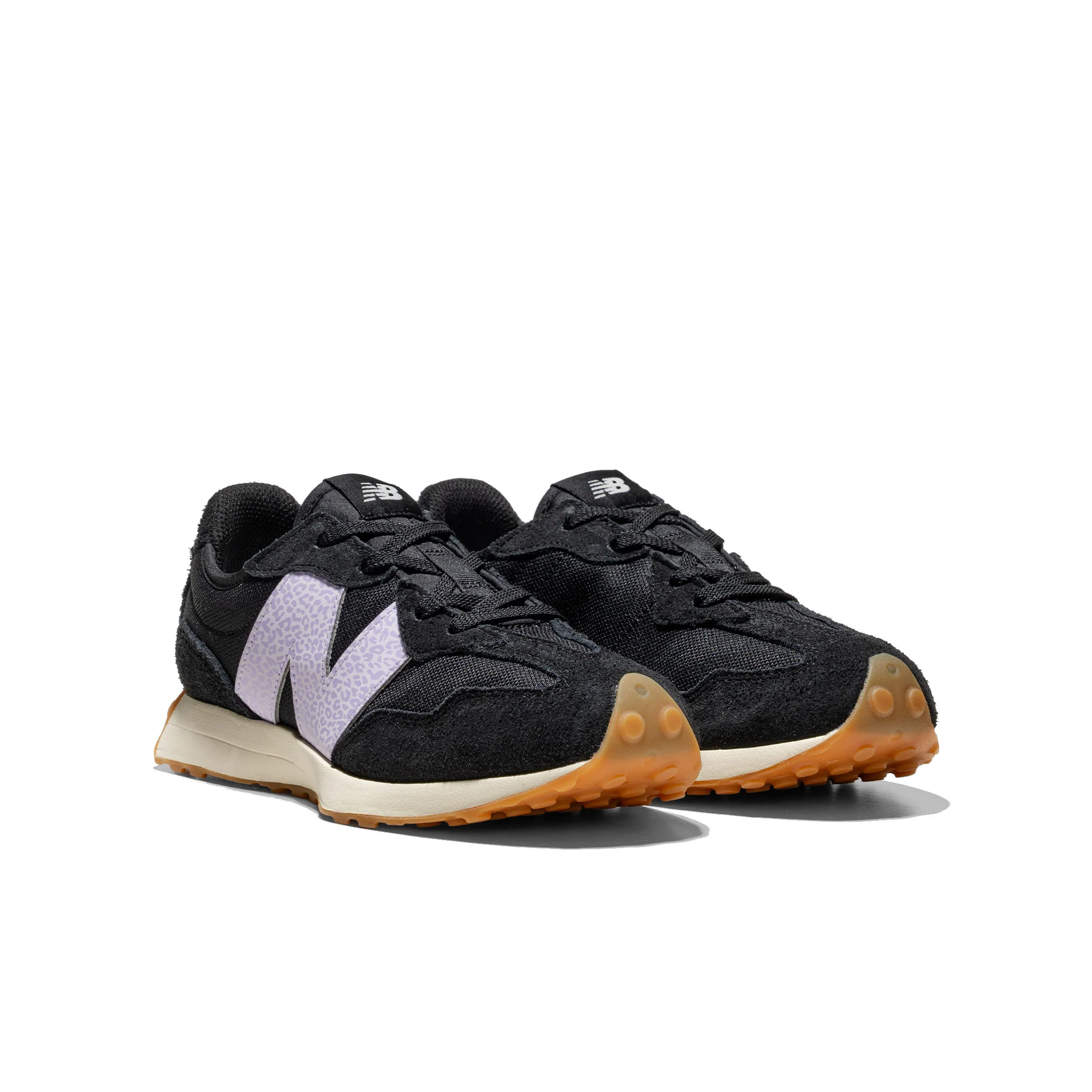 New Balance 327 Black/Bright Lavender - Image 2
