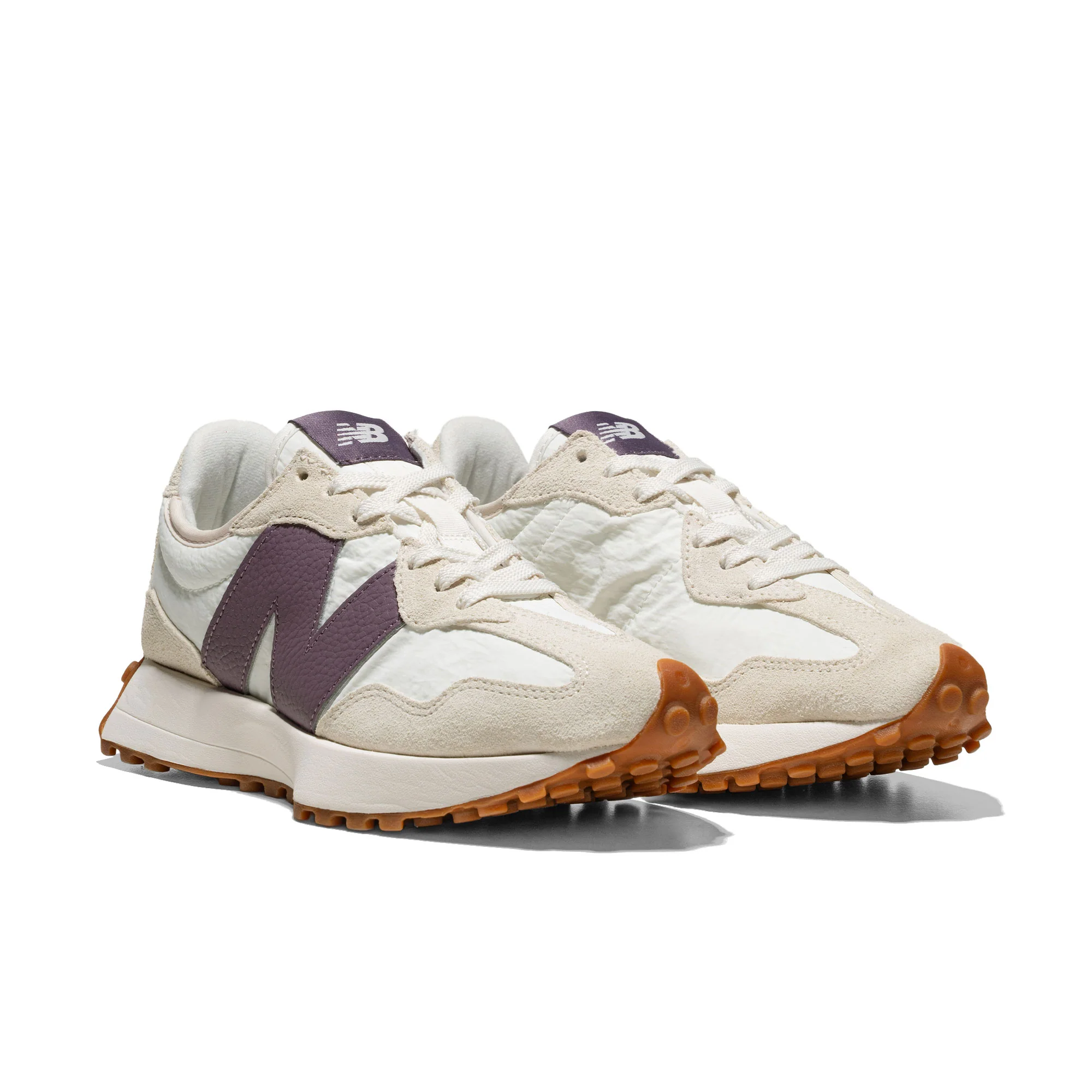 New Balance 327 Linen/Sea Salt/Dark Ice Wine - Image 2