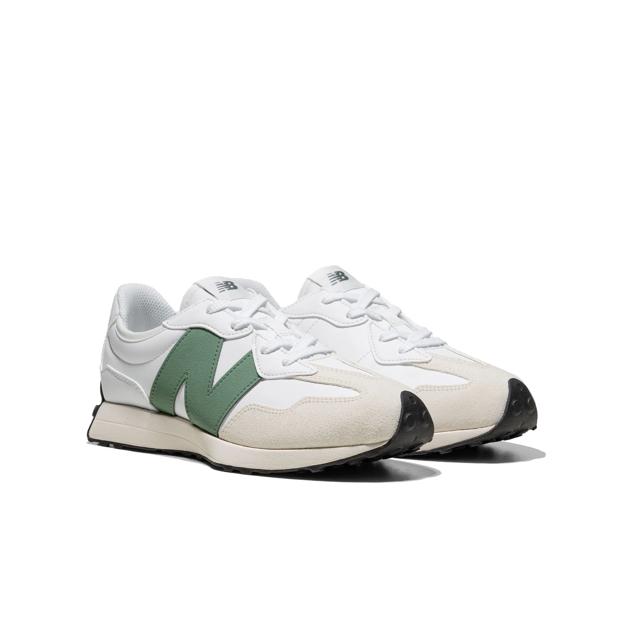 New Balance 327 White/Dark Juniper - Image 2