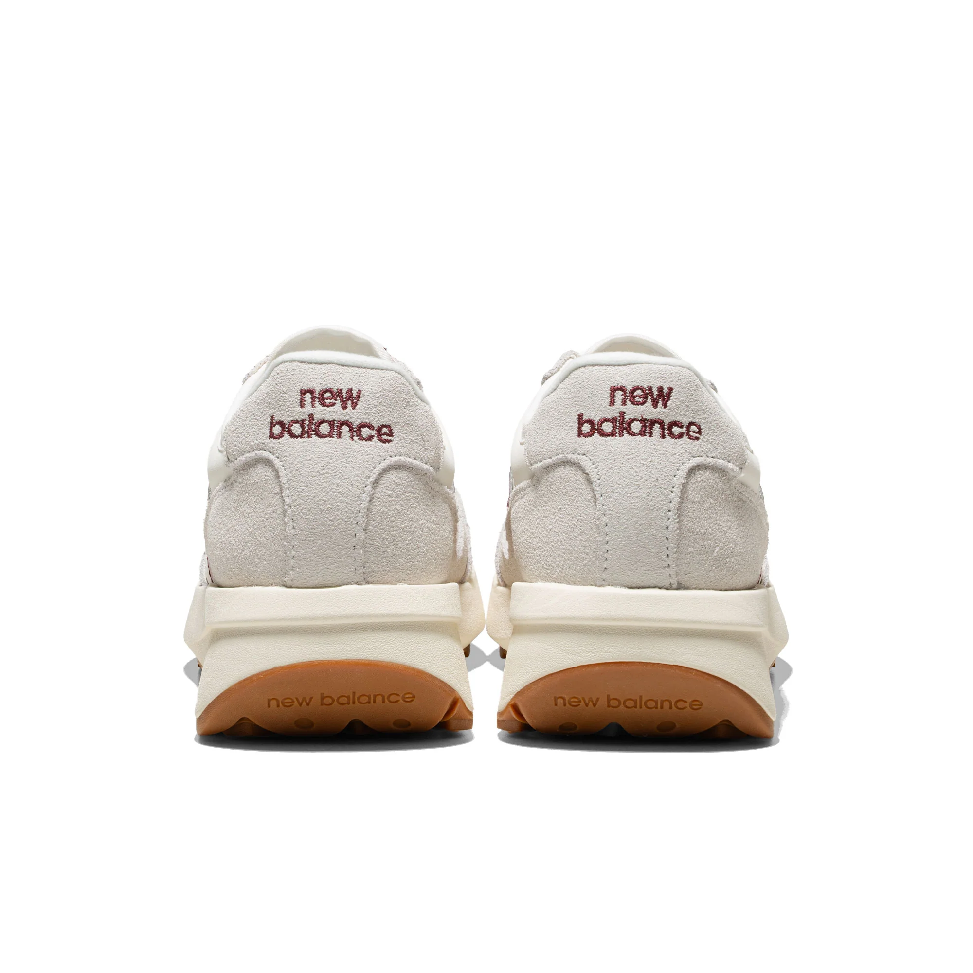 New Balance 370 Sea Salt/Classic Crimson - Image 4
