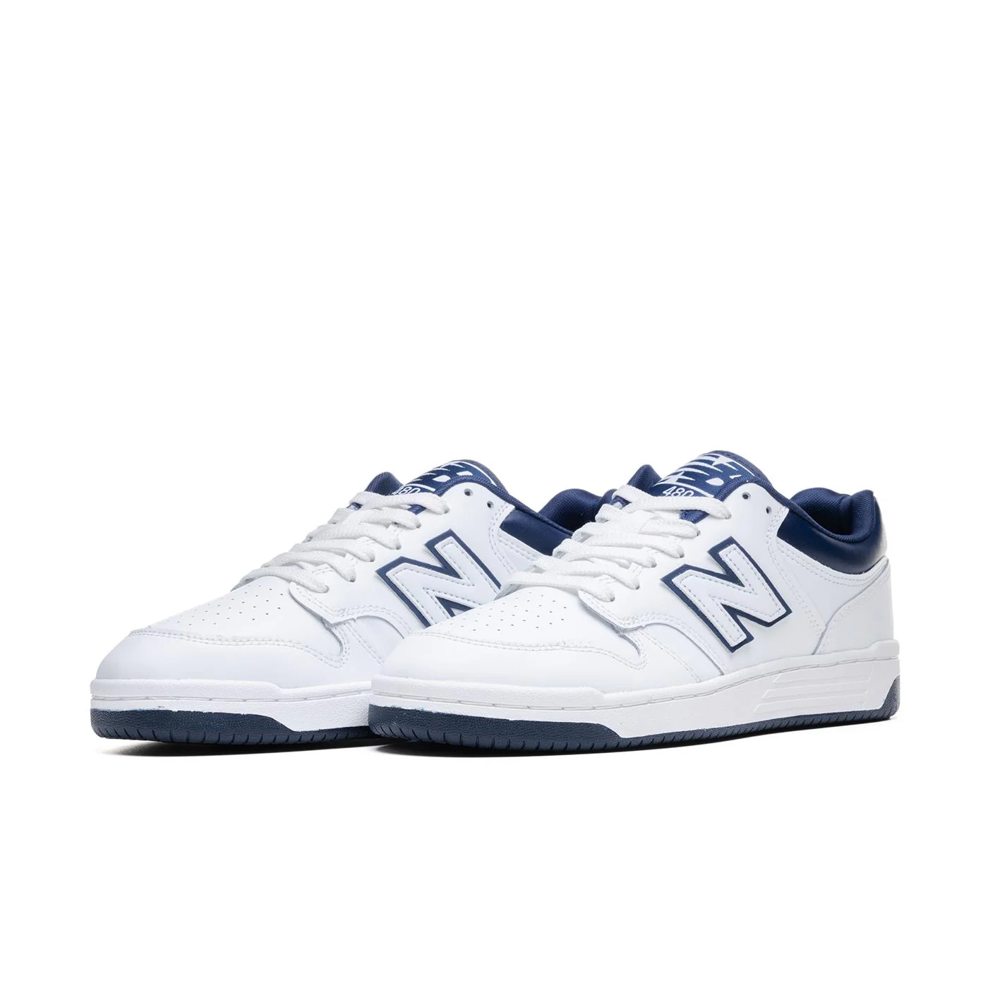 New Balance 480 White/Navy - Image 3