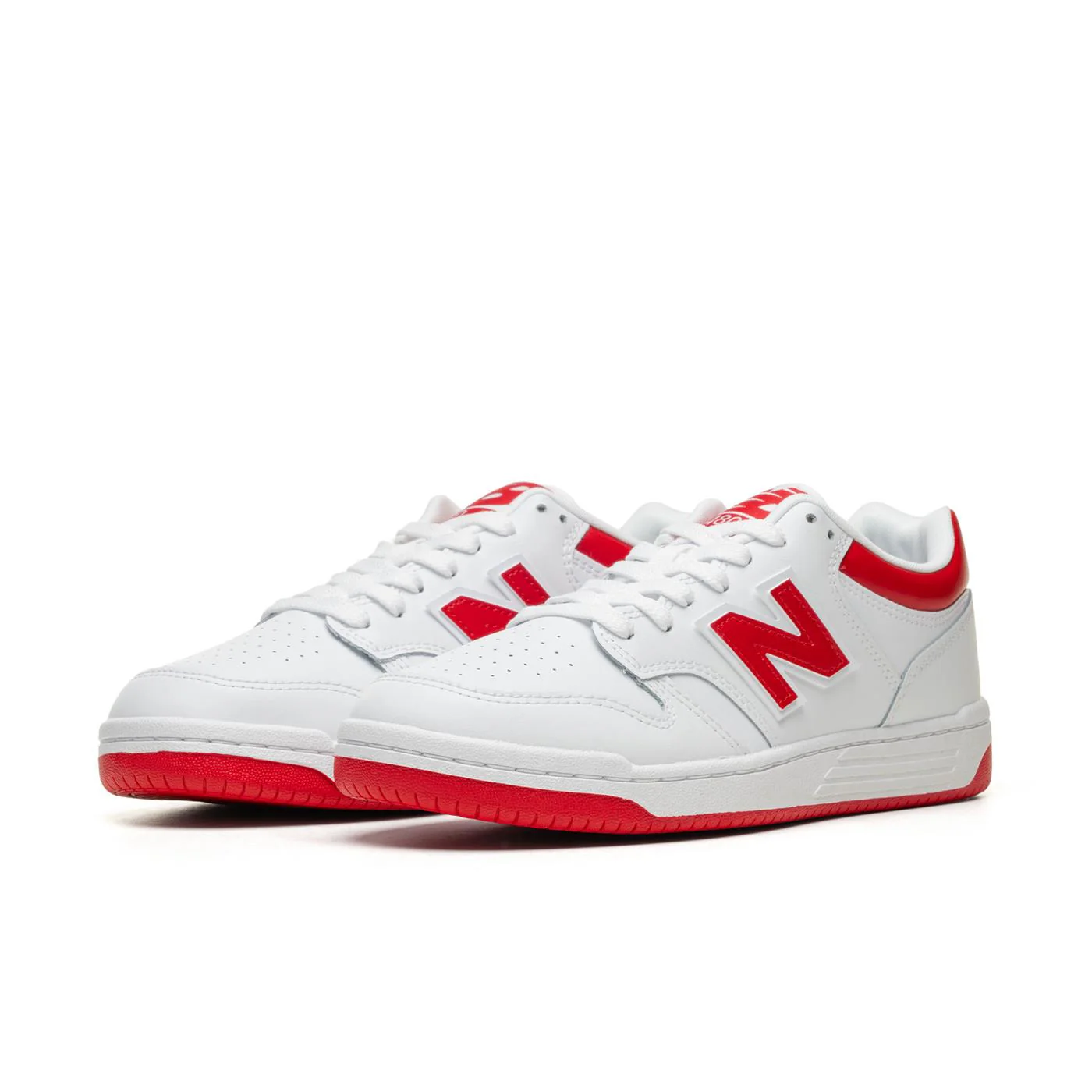 New Balance 480 White/Team Red - Image 3