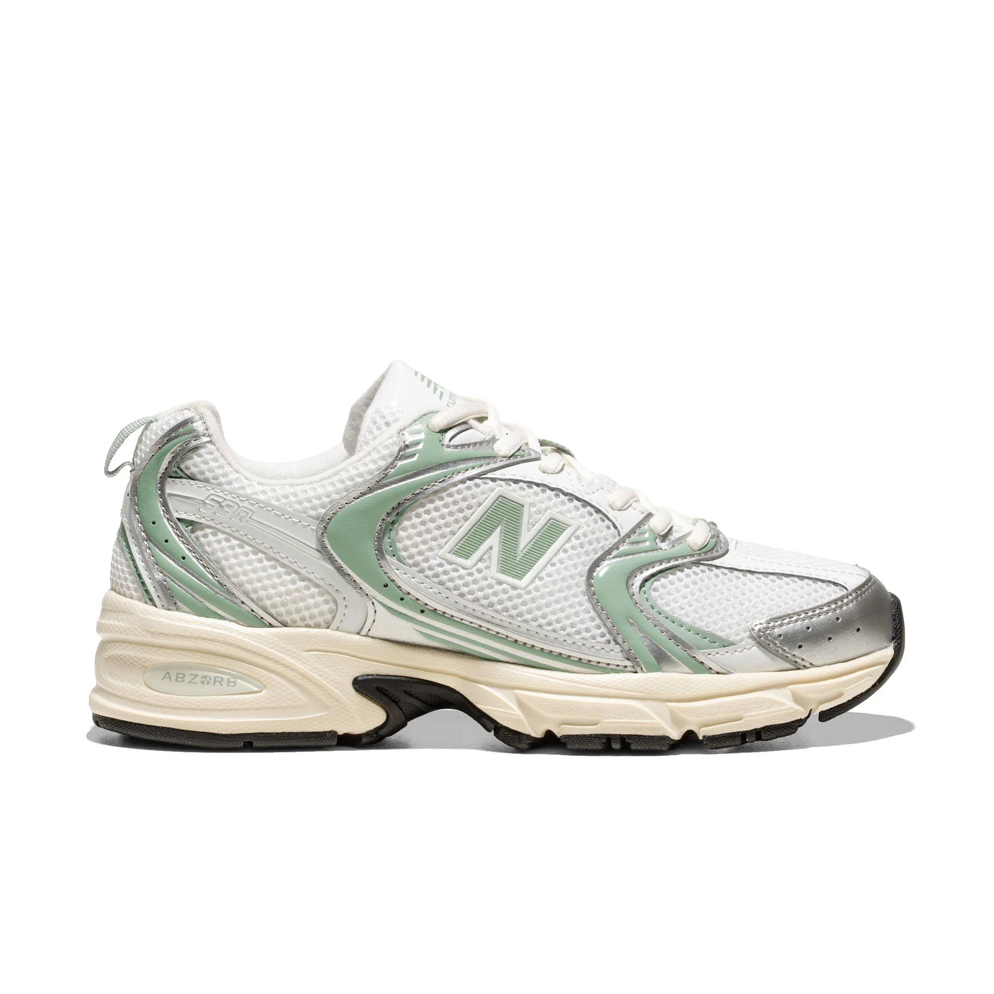 New Balance 530 Silver Metallic/Green