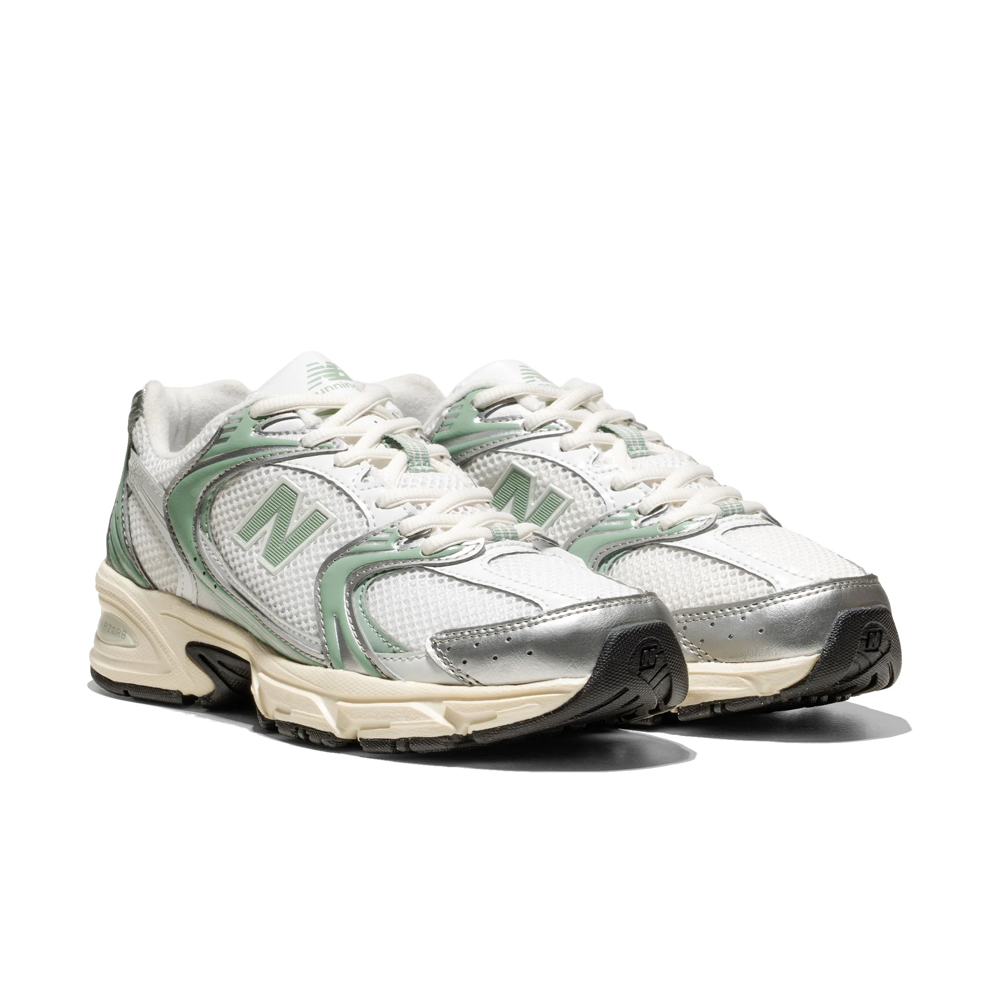 New Balance 530 Silver Metallic/Green - Image 2