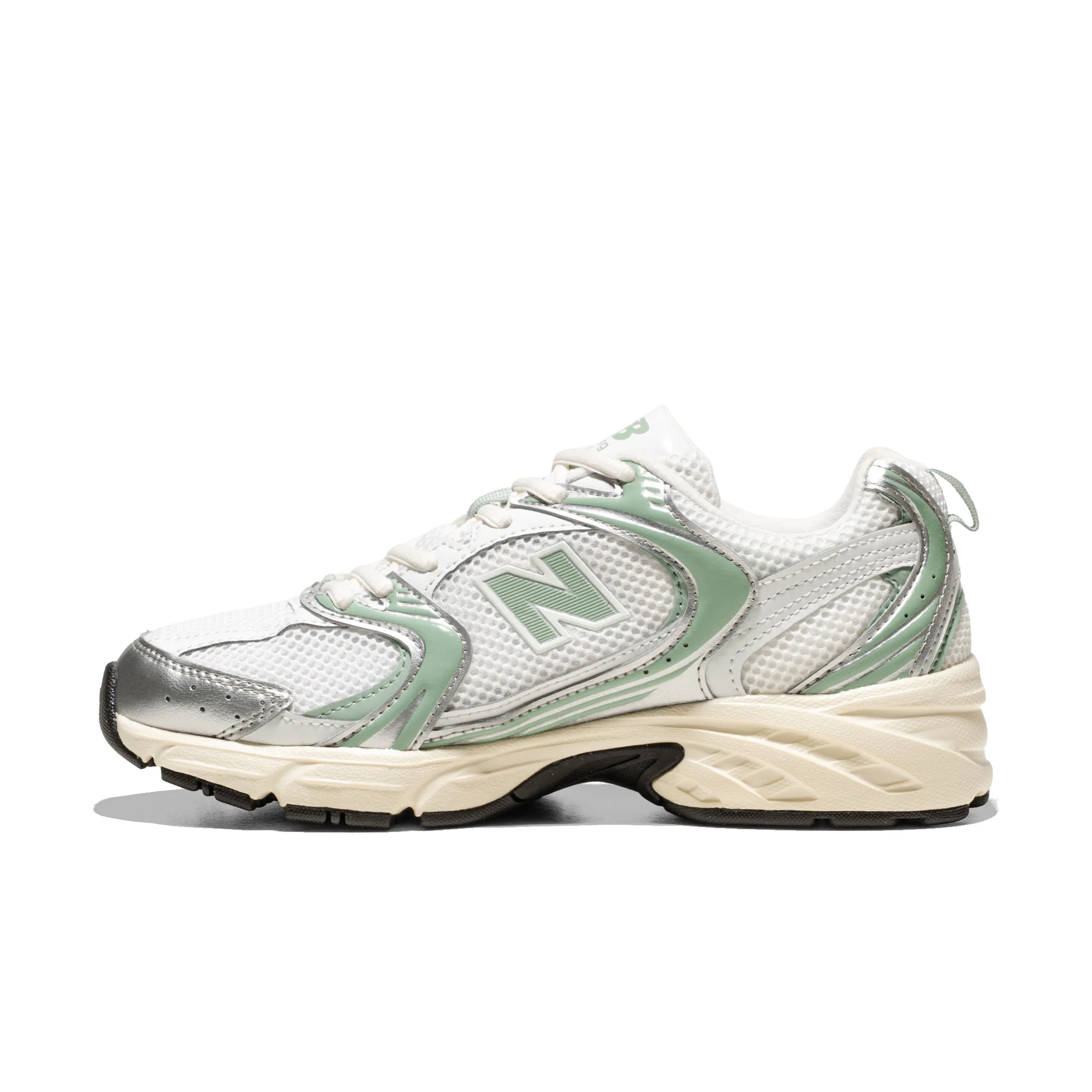 New Balance 530 Silver Metallic/Green - Image 3