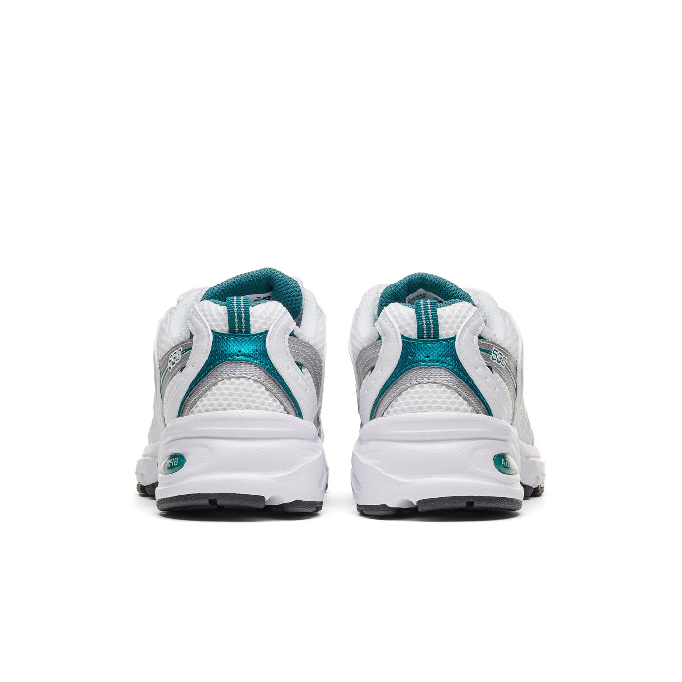 New Balance 530 White/Silver Metallic-Petrol - Image 4