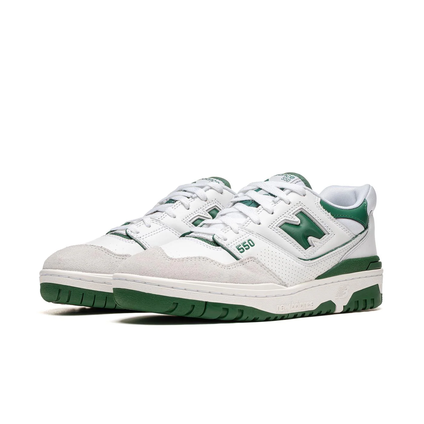 New Balance 550 White/Team Forest Green - Image 3