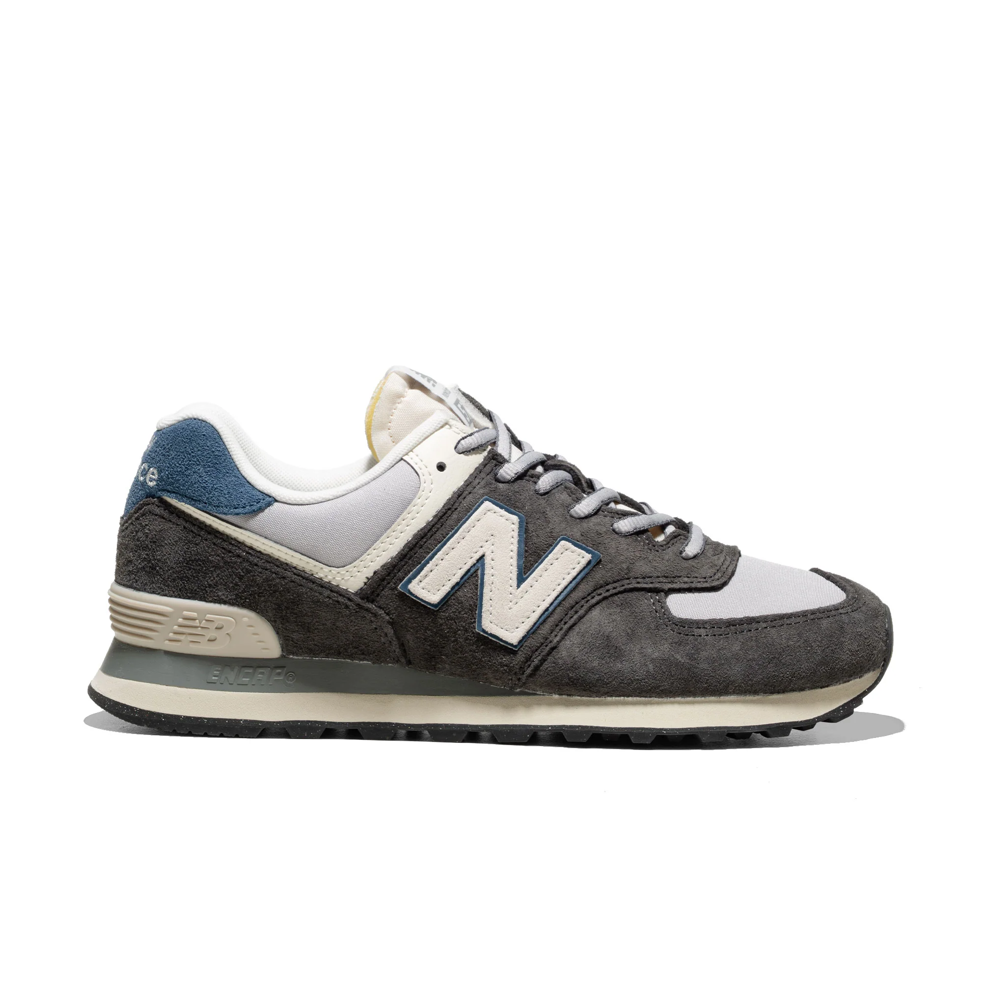 New Balance 574 Black Cement/Rain Cloud