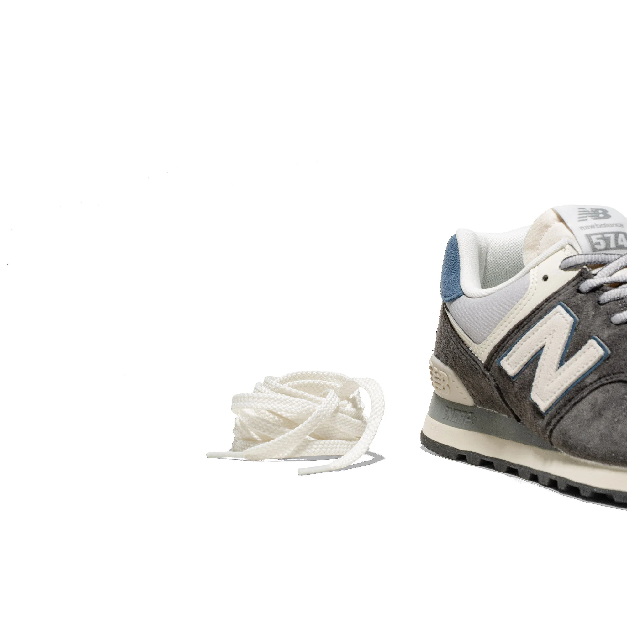 New Balance 574 Black Cement/Rain Cloud - Image 4