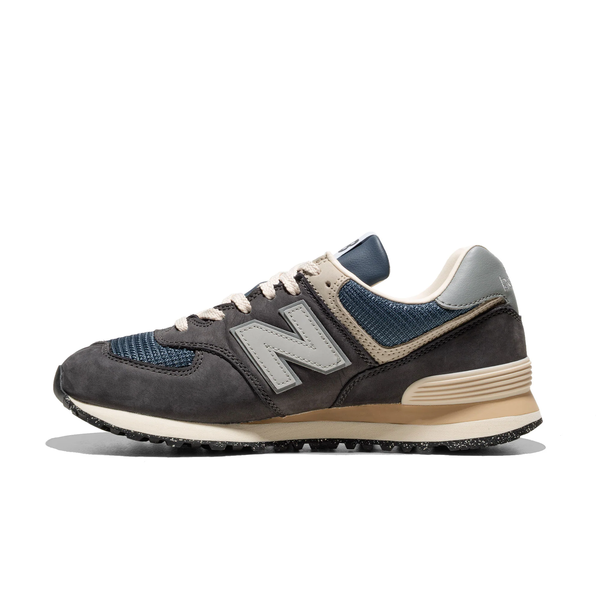 New Balance 574 Black Cement/Slate Grey - Image 3
