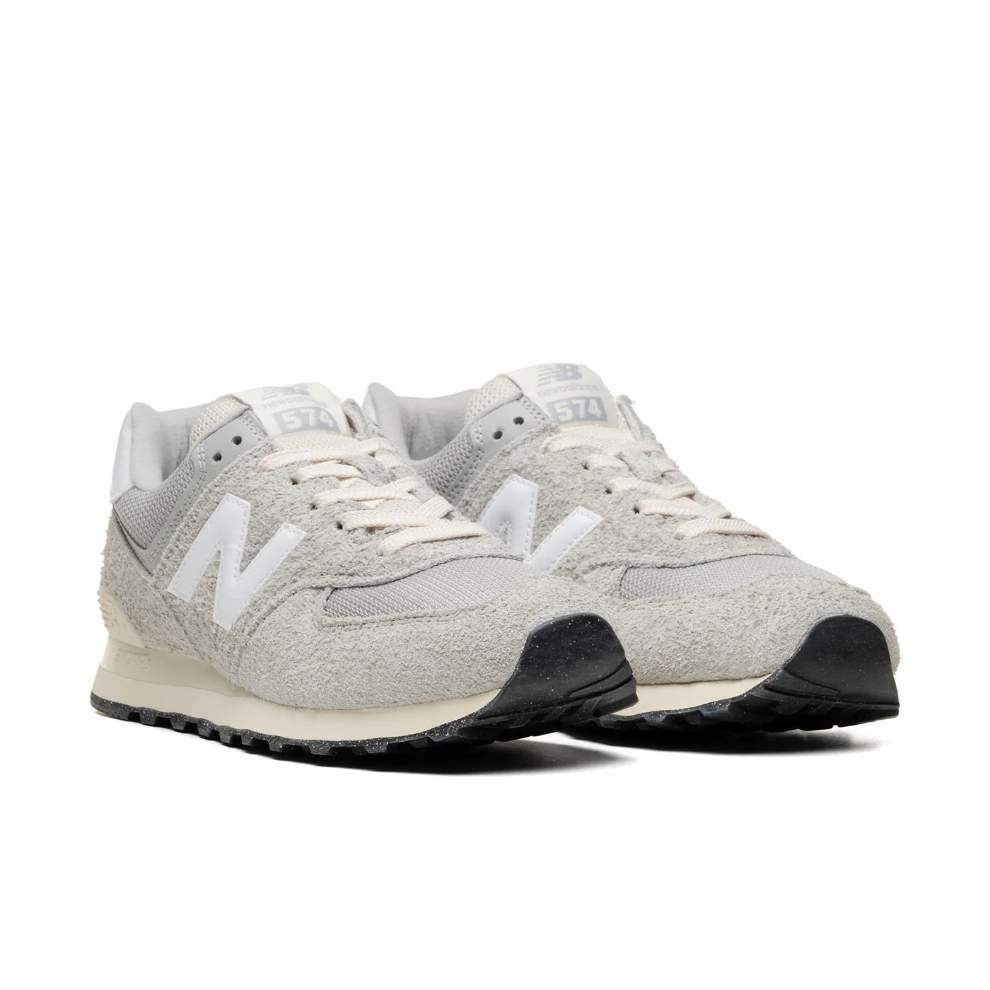 New Balance 574 Concrete/White - Image 3
