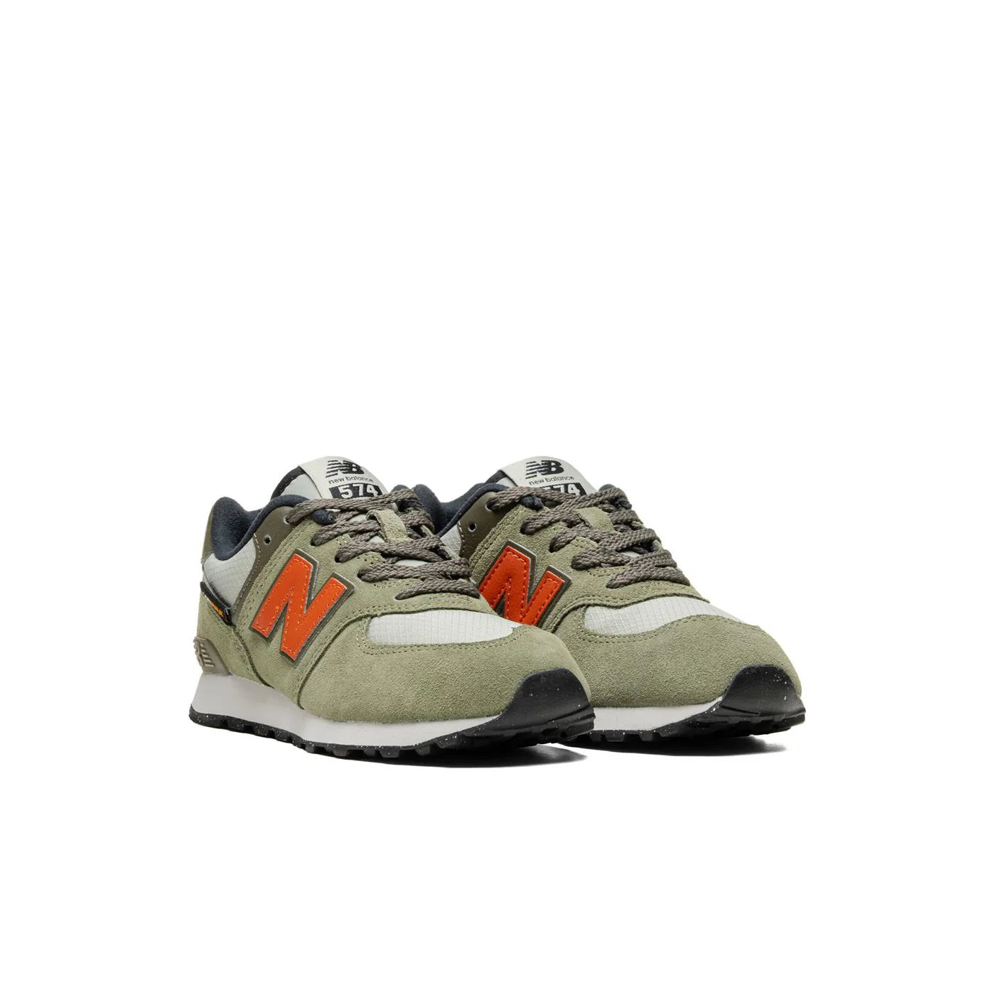 New Balance 574 Dark Olivine/Infield Clay - Image 3