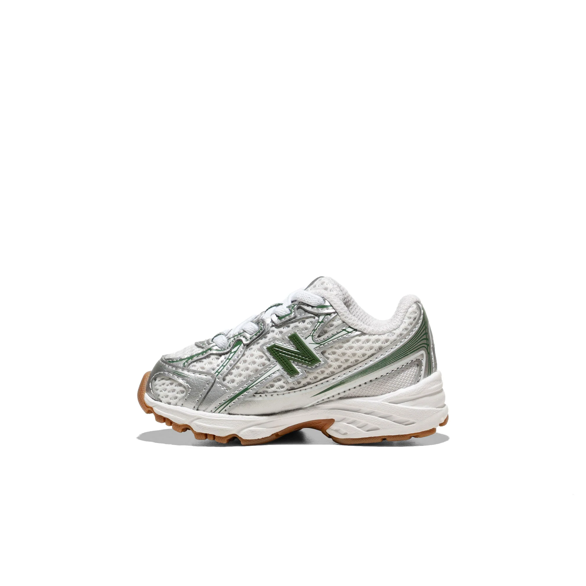 New Balance 740 Silver Metallic/Dark Alpine Green - Image 3