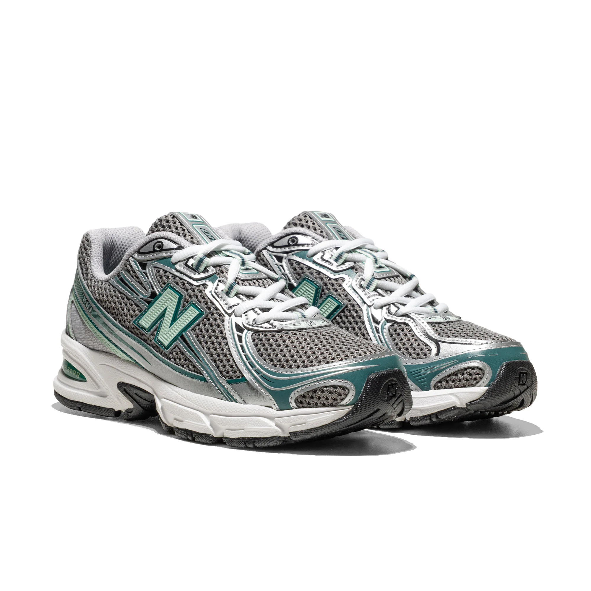 New Balance 740 Silver Metallic/New Spruce - Image 2