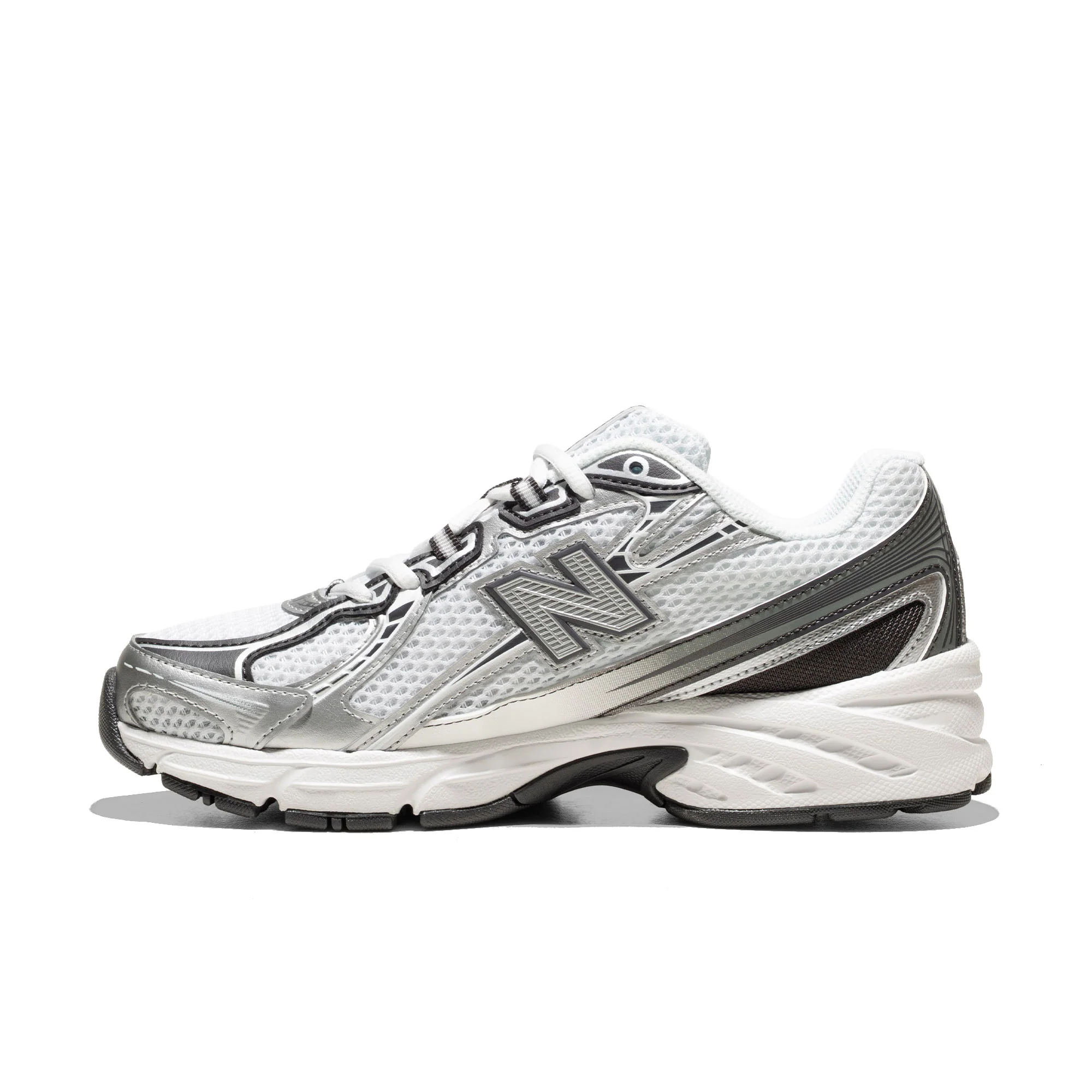 New Balance 740 White/Black Cement - Image 3