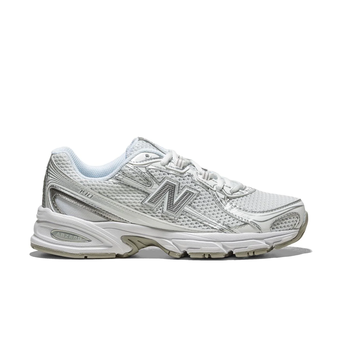 New Balance 740 White/Silver Metallic