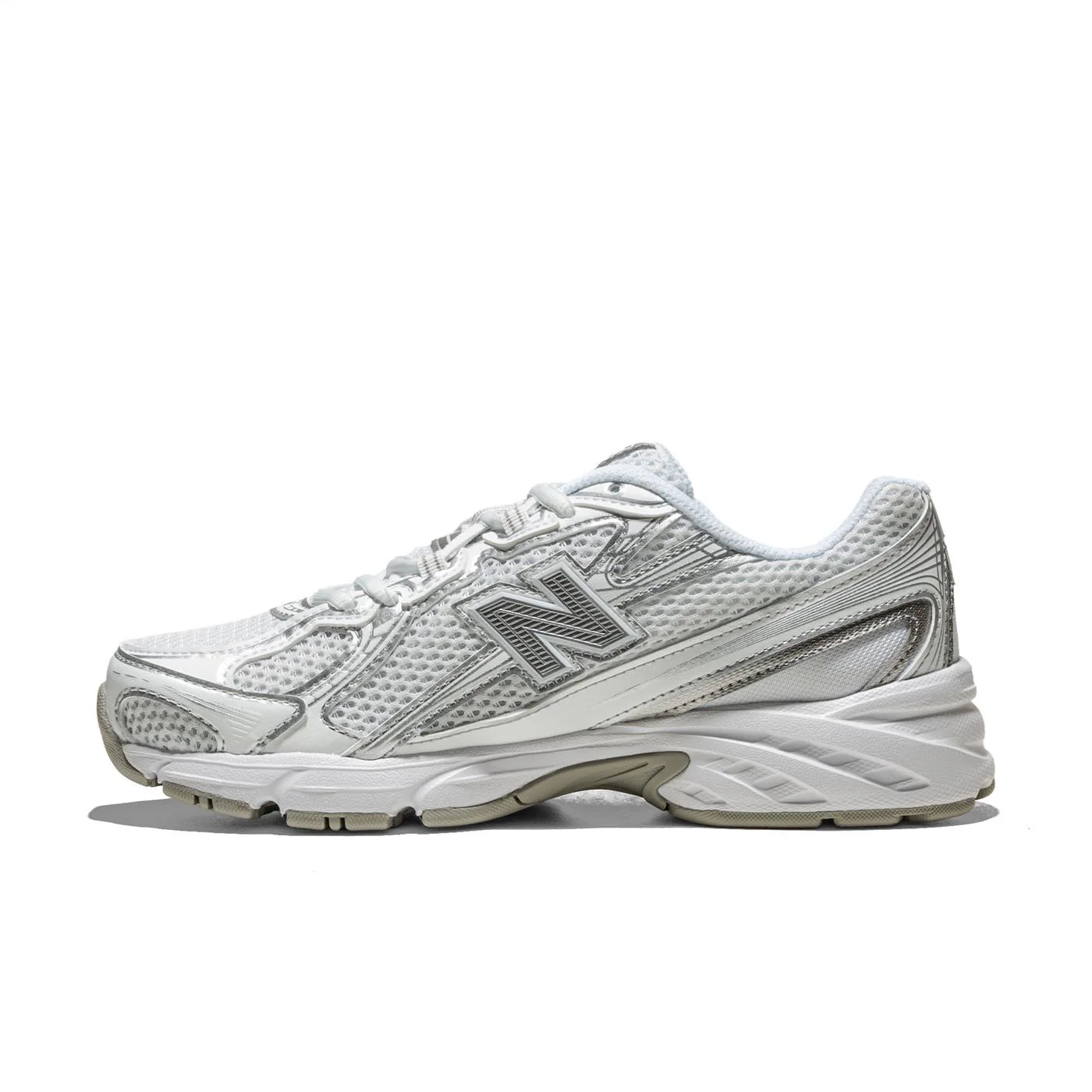 New Balance 740 White/Silver Metallic - Image 2
