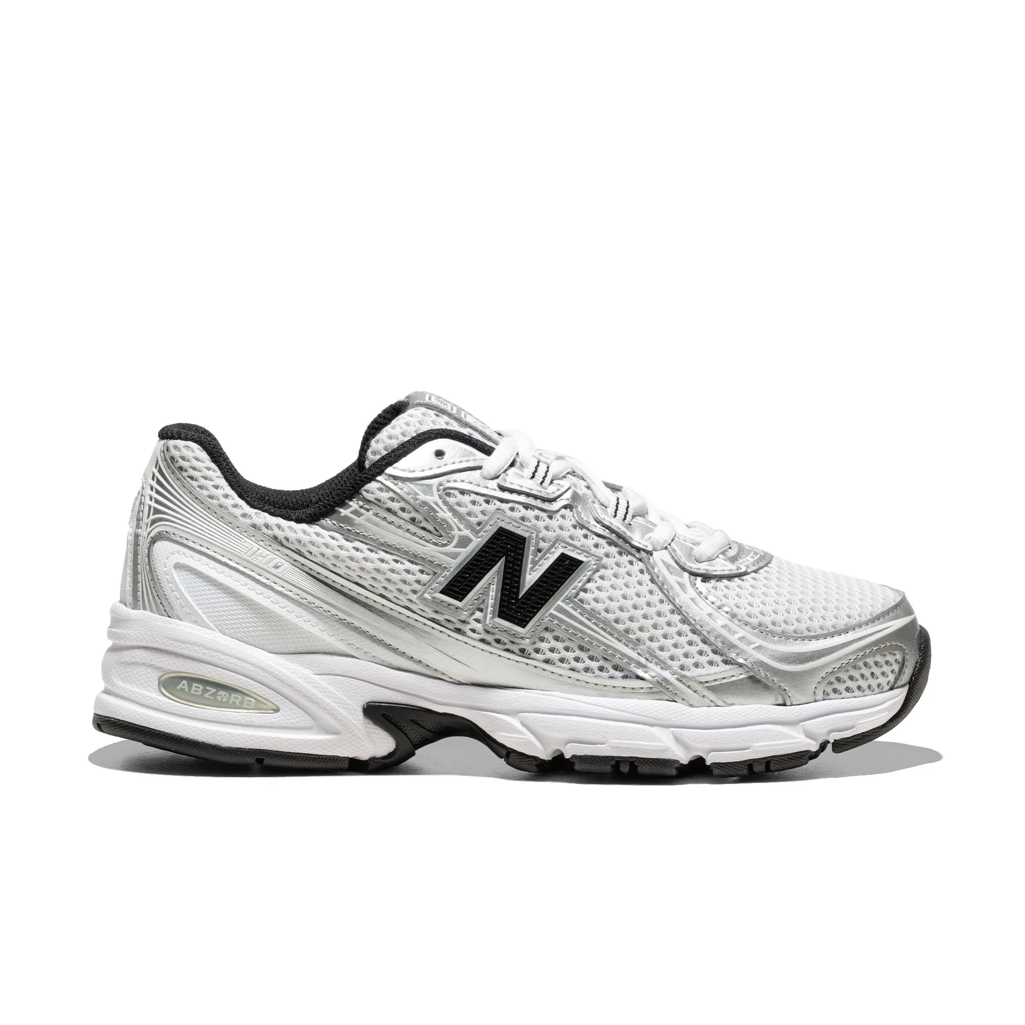 New Balance 740 White/Silver Metallic/Black