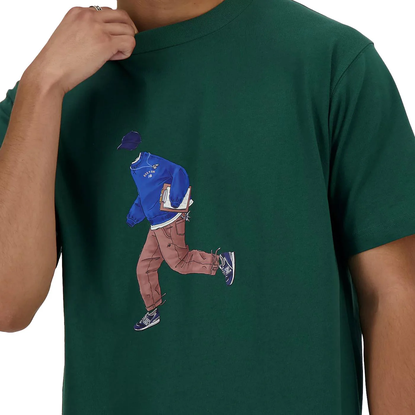 New Balance NB Athletics Sport Style Tee Nightwatch Green - Image 3