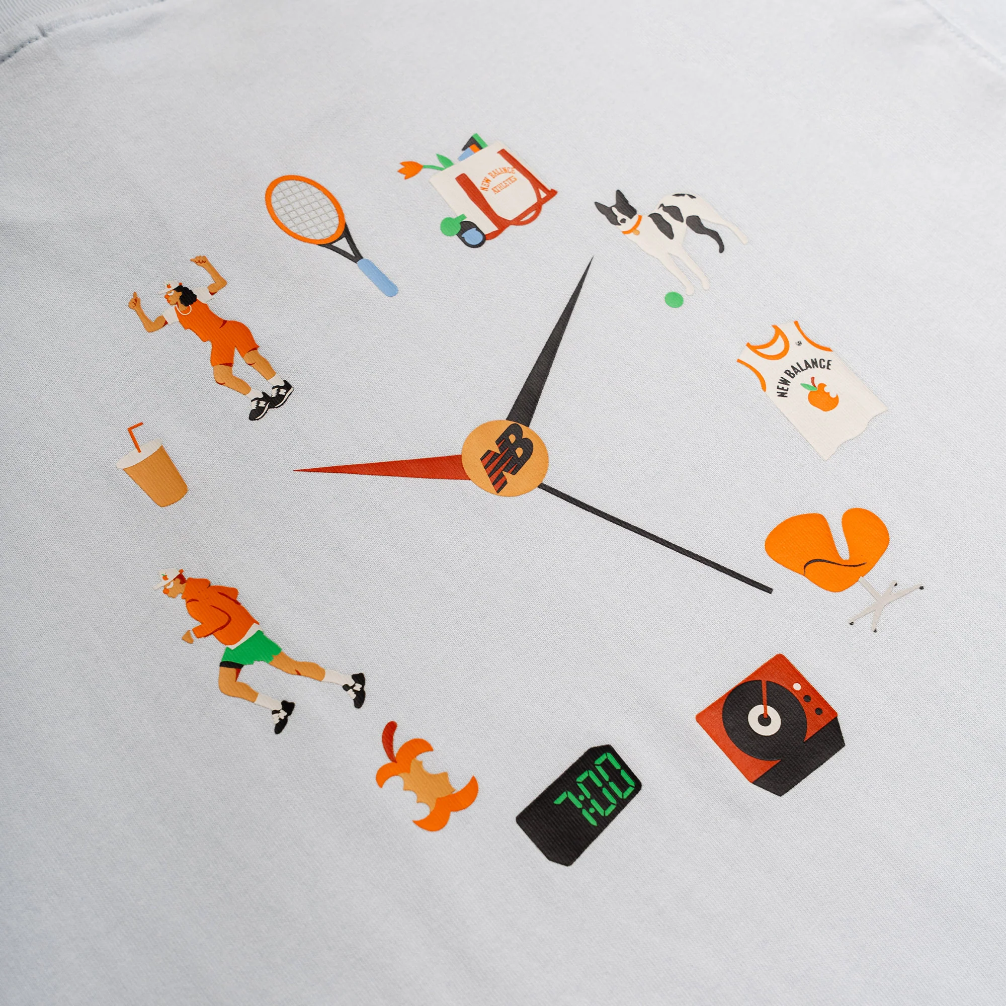 New Balance x Drake Cereal Clock Tee Ice Blue - Image 3