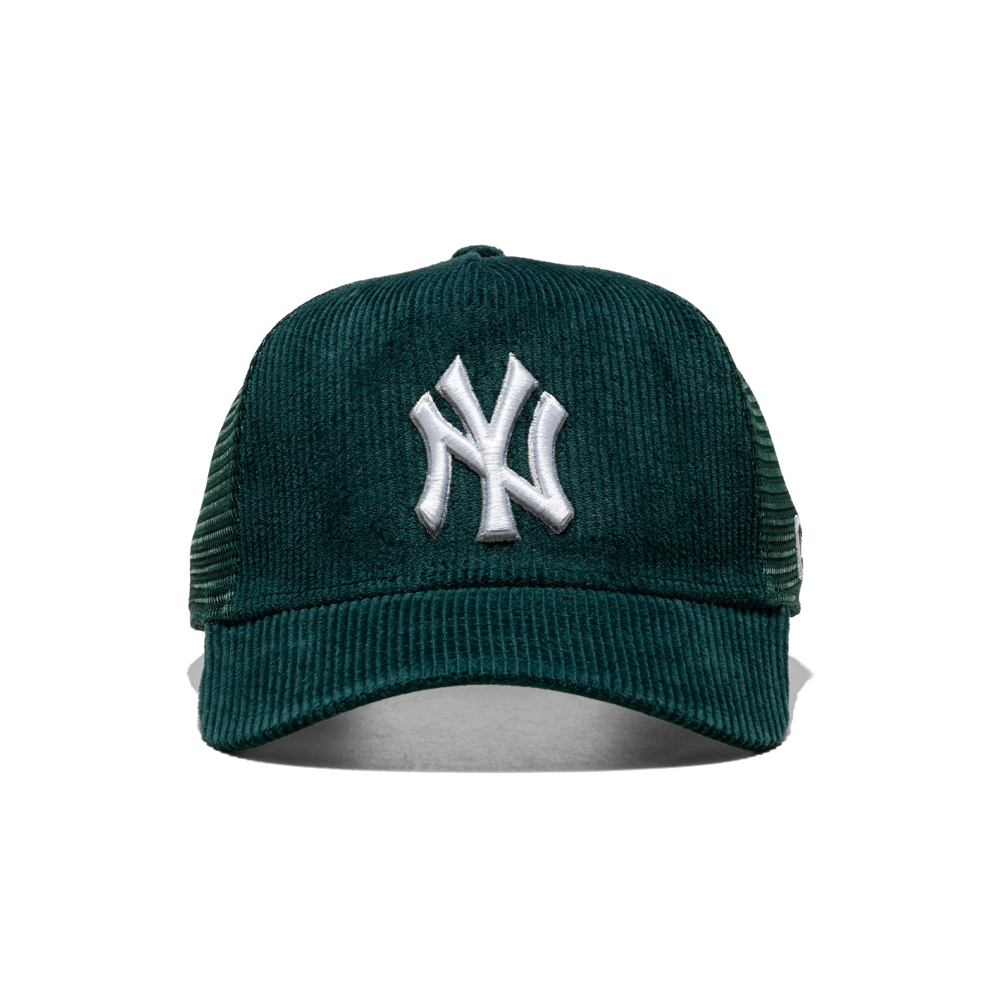 New Era Cord Trucker NY Yankees Dark Kelly Green