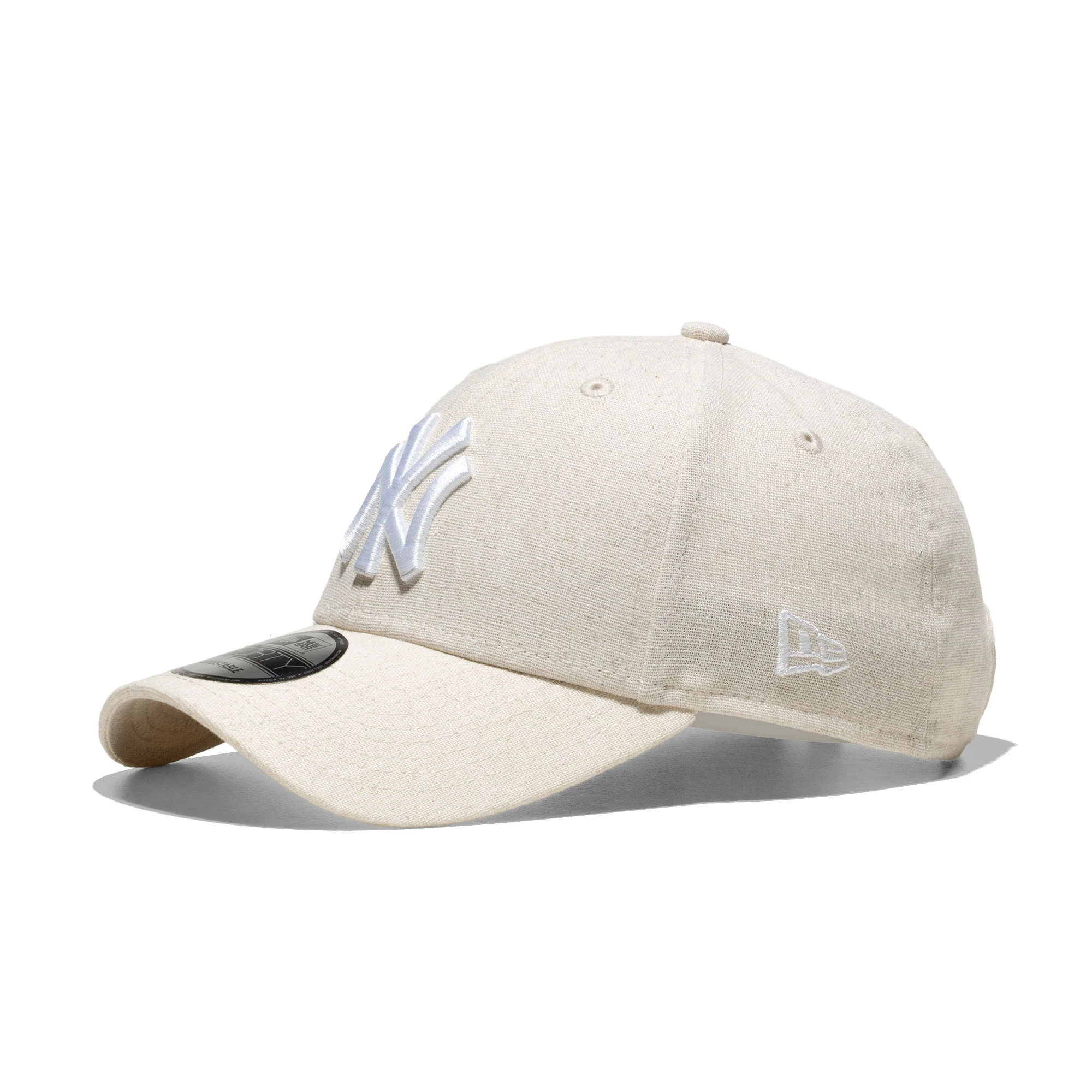 New Era Linen 9Forty NY Yankees Stone/White - Image 2