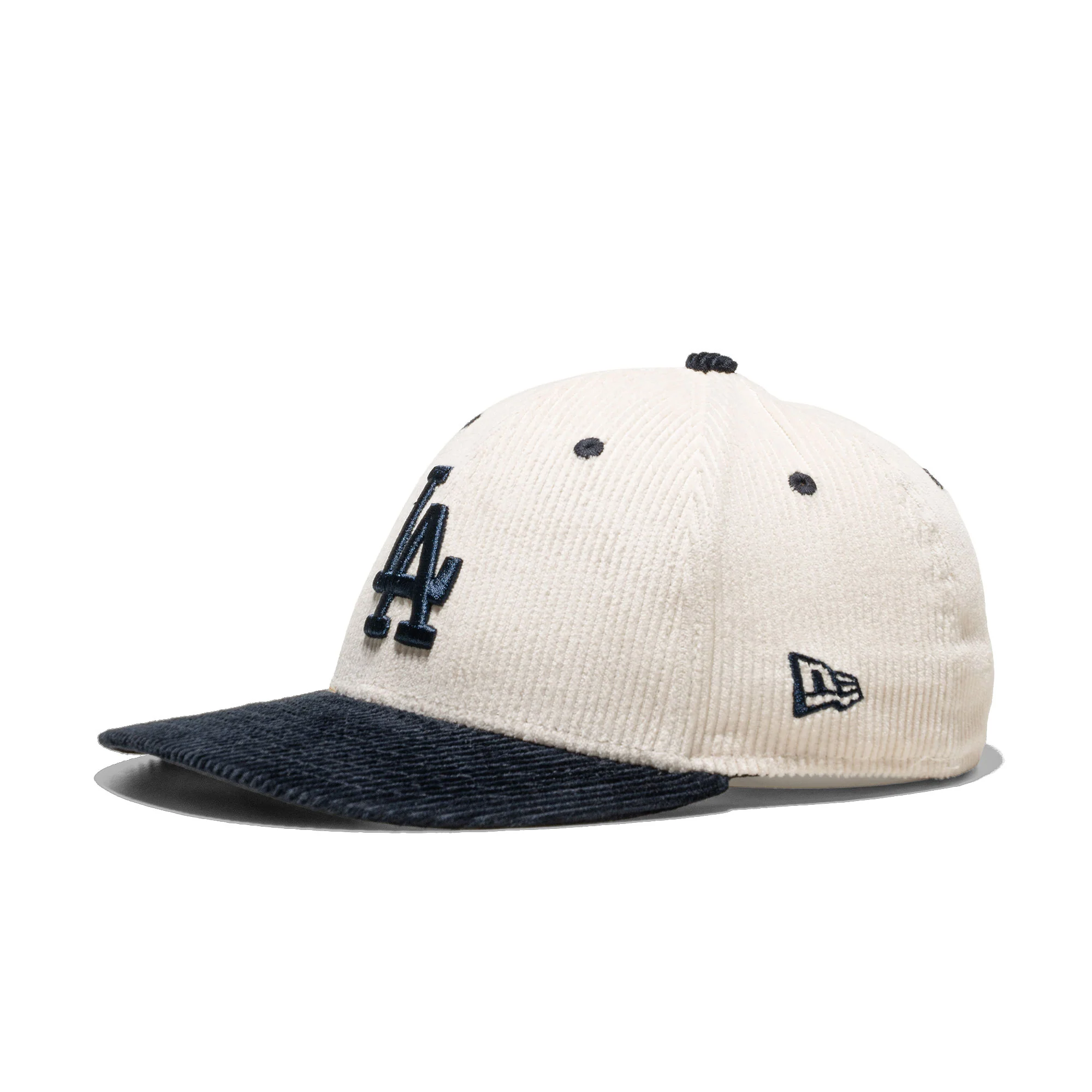 New Era MLB Cord 59Fifty LP LA Dodgers Cream/Navy - Image 2