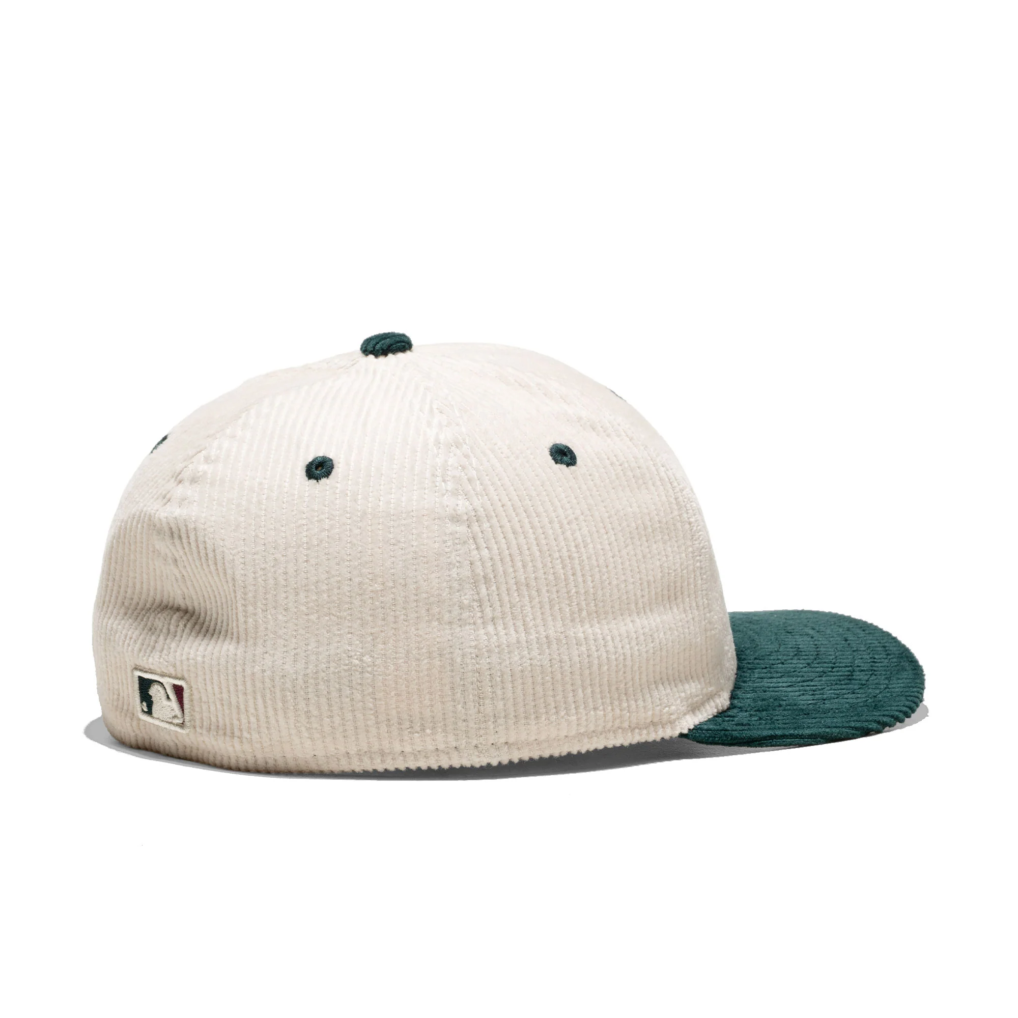 New Era MLB Cord 59Fifty LP Oakland Athletics Cream/Green - Image 3