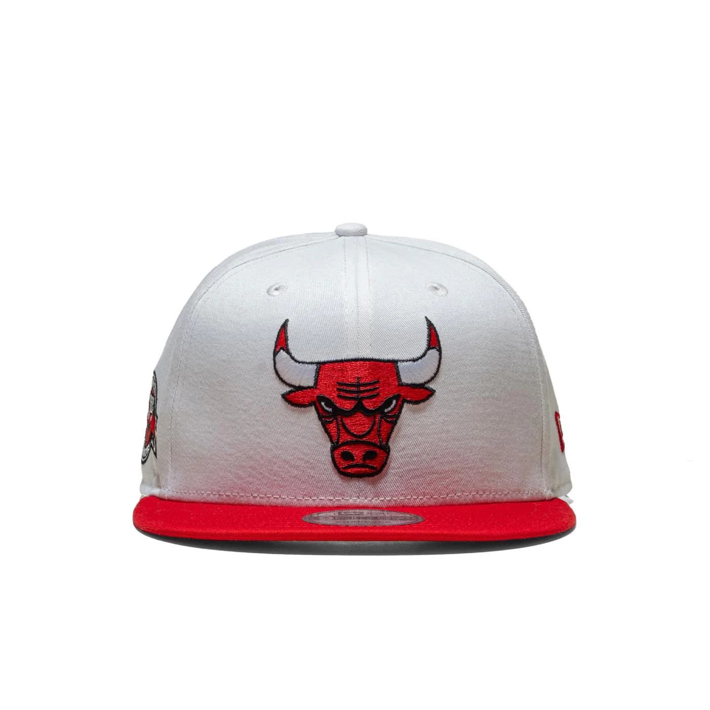 New Era White Crown Patch 9Fifty Chicago Bulls Red/White