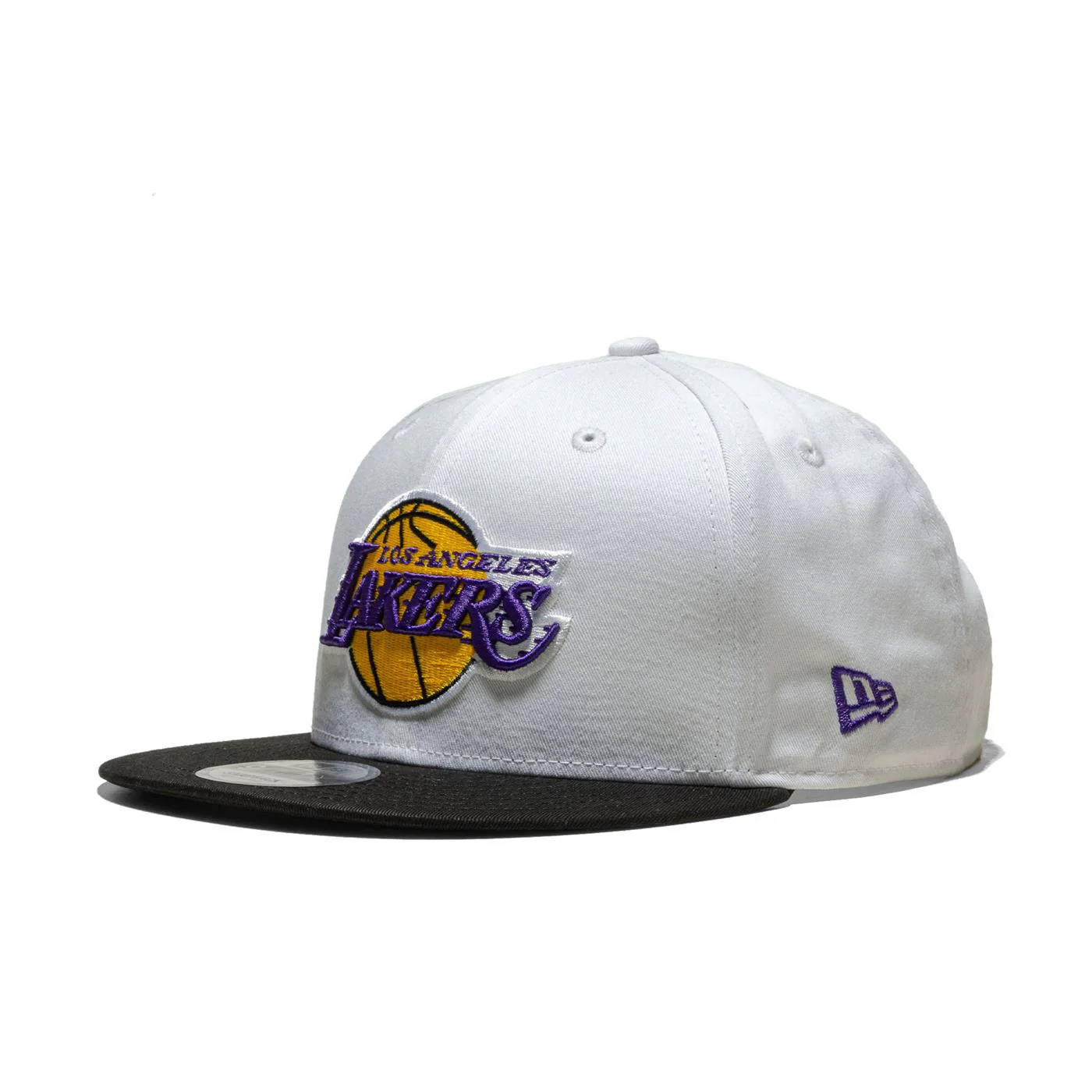 New Era White Crown Patch 9Fifty LA Lakers Black/White - Image 2
