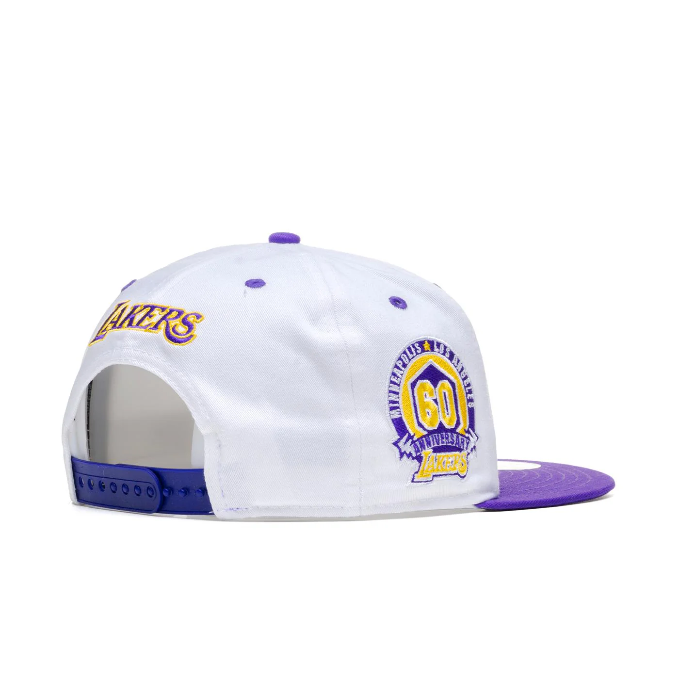 New Era White Crown Patch 9Fifty LA Lakers White/Purple - Image 3