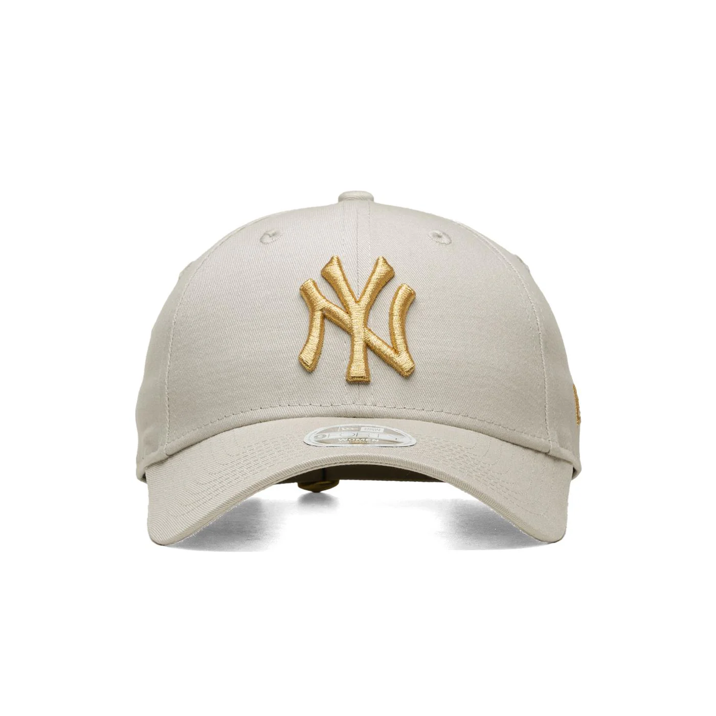 New Era Wmns Metallic Logo 9Forty NY Yankees Stone/Gold
