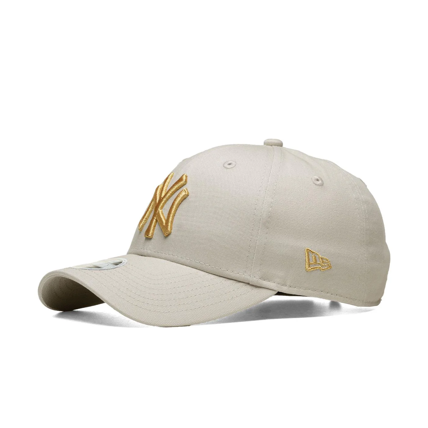New Era Wmns Metallic Logo 9Forty NY Yankees Stone/Gold - Image 2